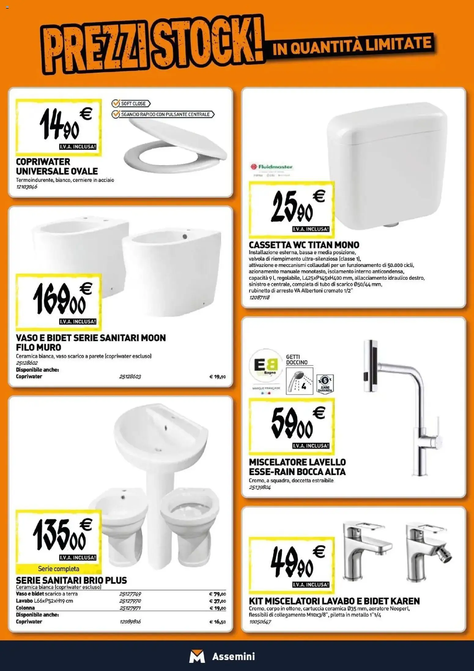 Volantino TECNOMAT del 30/07/2026 | Pagina: 5 | Prodotti: Tubo, Lavello, WC, Vaso