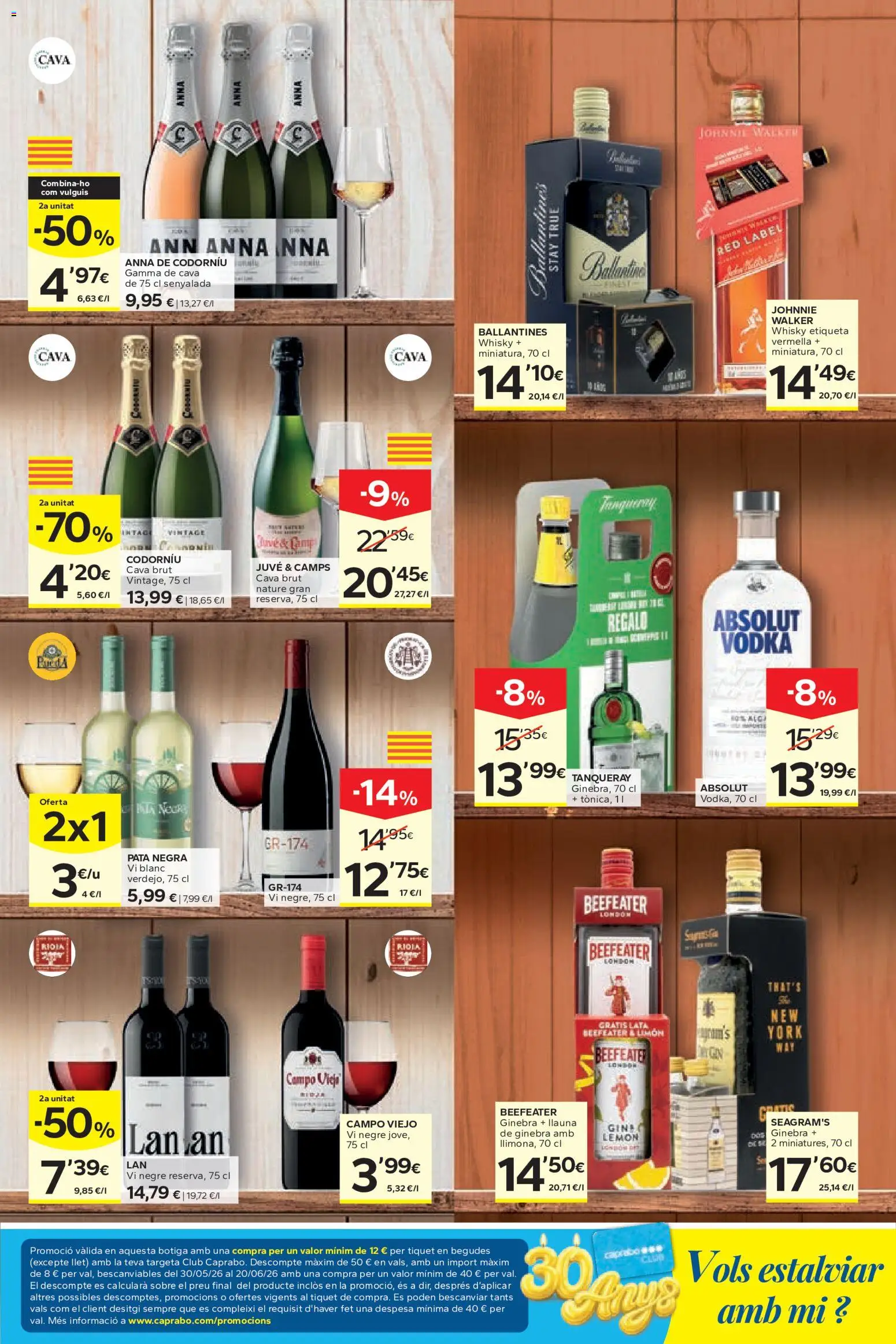 Caprabo folleto │ válido desde el 28.05.2026 | Página: 19 | Productos: Ginebra, Vodka, Whisky