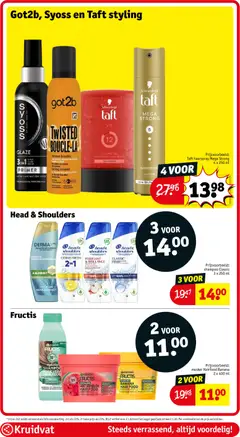Head & Shoulders Derma+ Pro, Head & Shoulders Derma+ Pro Anti-Roos Shampoo Expert in Hoofdhuidverzorging Met Ceramid Complex Met Aloe Vera Extract - Voorbeeld van een folder van Kruidvat, geldig van 16.06.2026 | Pagina: 53 | Producten: Kan, Gel, Conditioner, Masker