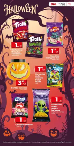 Vista previa Dia - folleto válido desde el 07/10/2026 | Página: 11 | Productos: Calabaza, Snacks, Golosinas, Barbacoa
