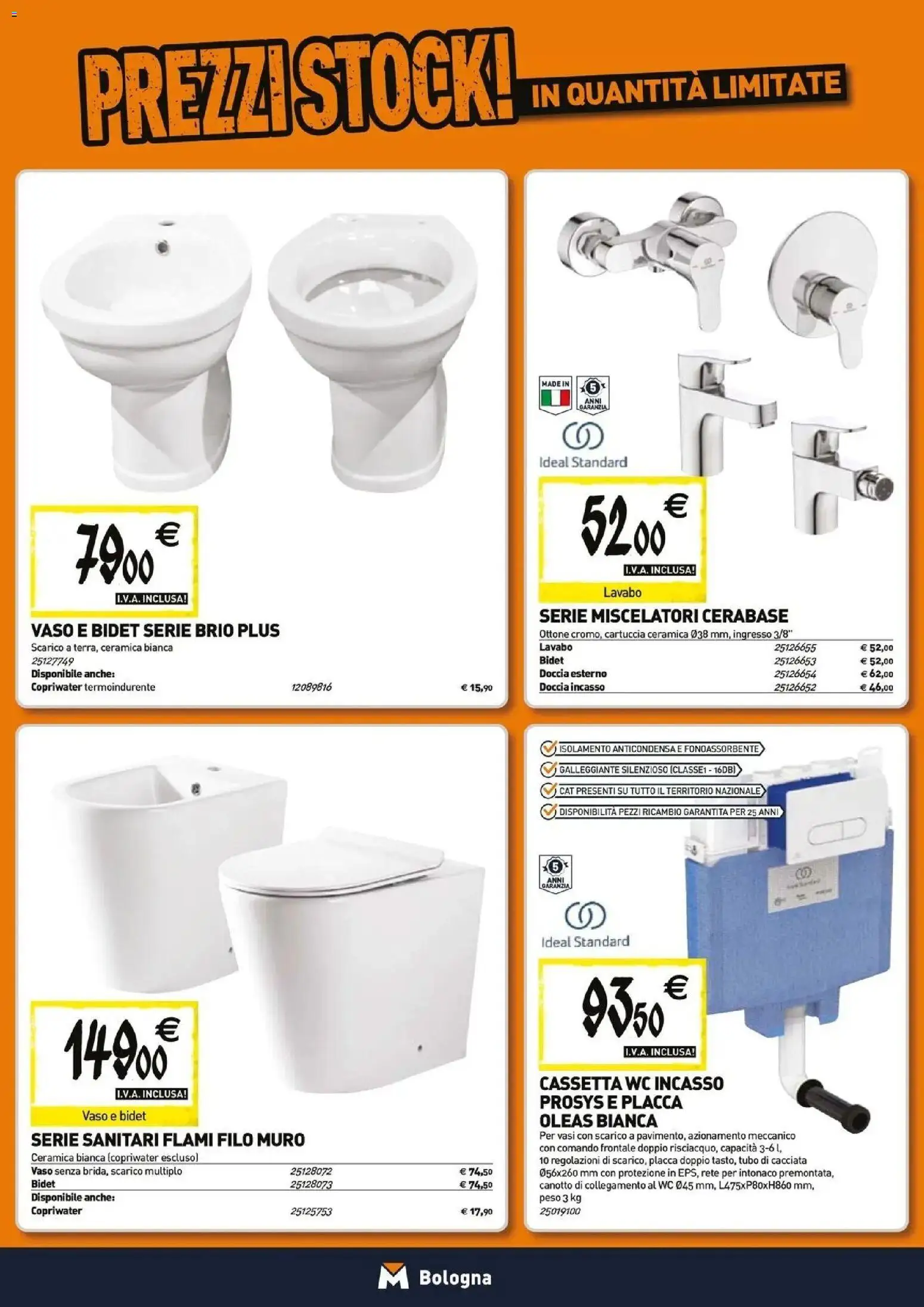 Volantino TECNOMAT del 26.03.2026 | Pagina: 4 | Prodotti: Tubo, WC, Doccia, Vaso