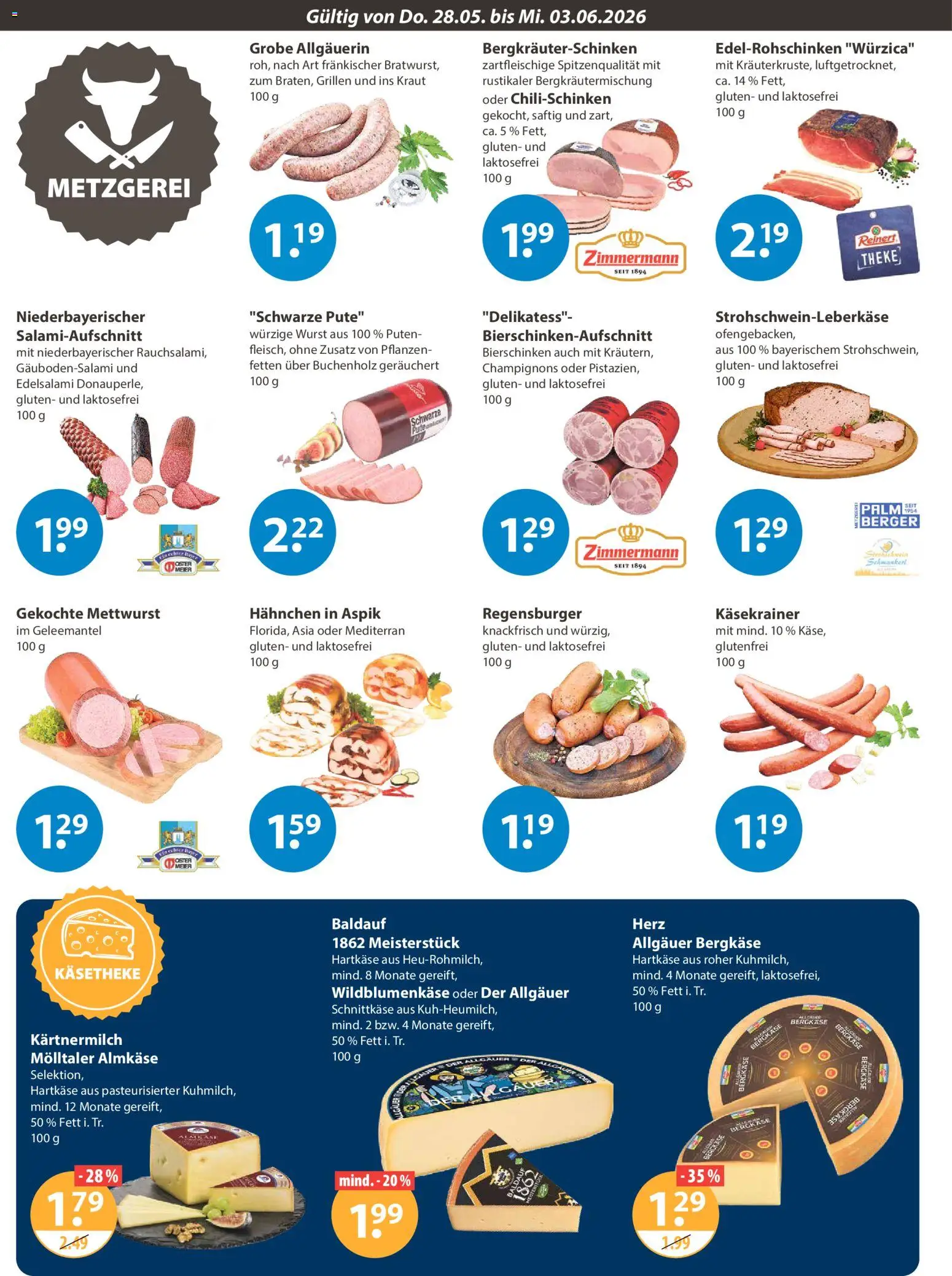 V-Markt Schwaben / Oberbayern – gültig ab 28.05.2026 | Seite: 2 | Produkte: Pute, Theke, Champignons, Wurst