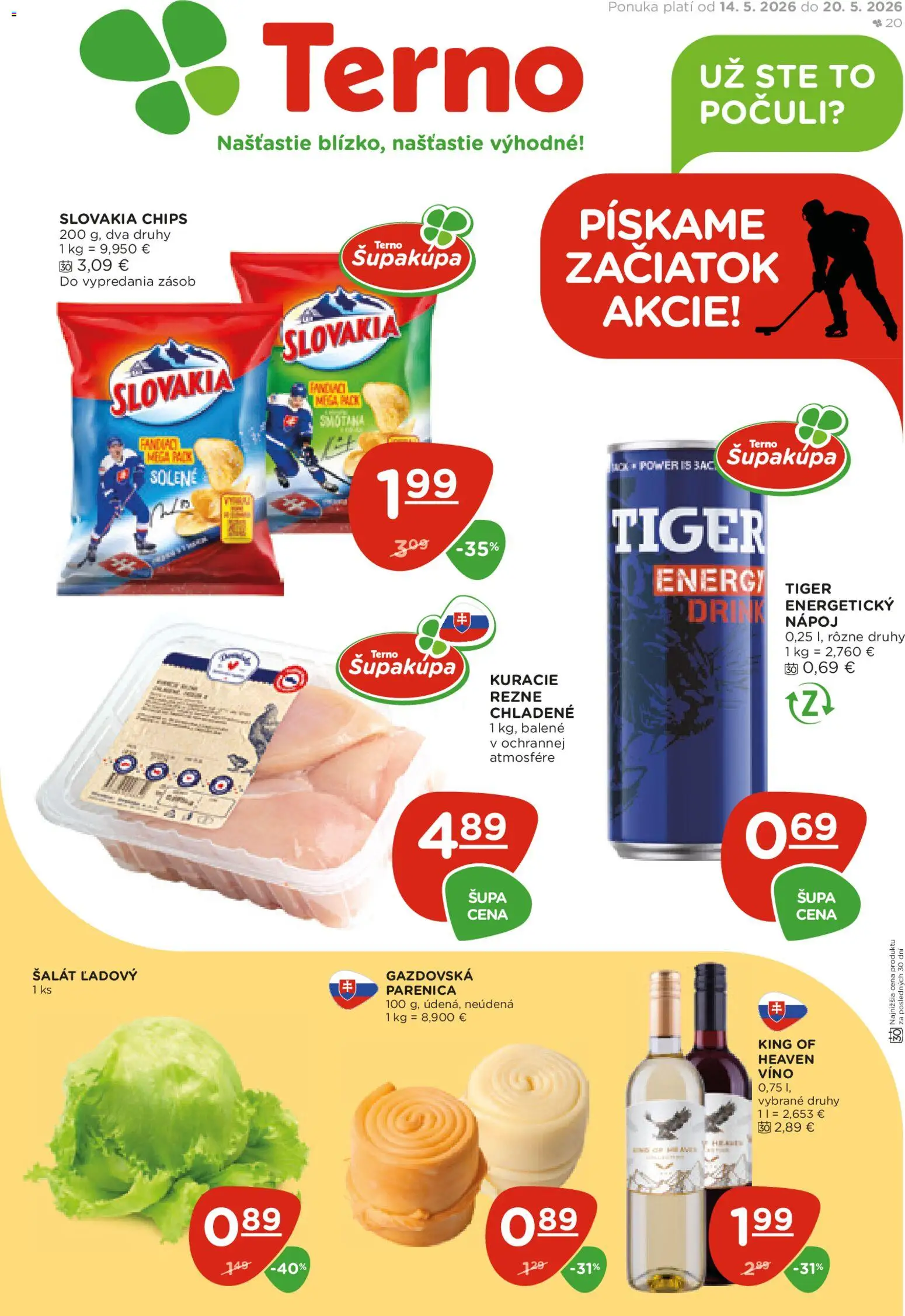 Nové Terno akcie – leták je platný od 14.05.2026 | Strana: 1