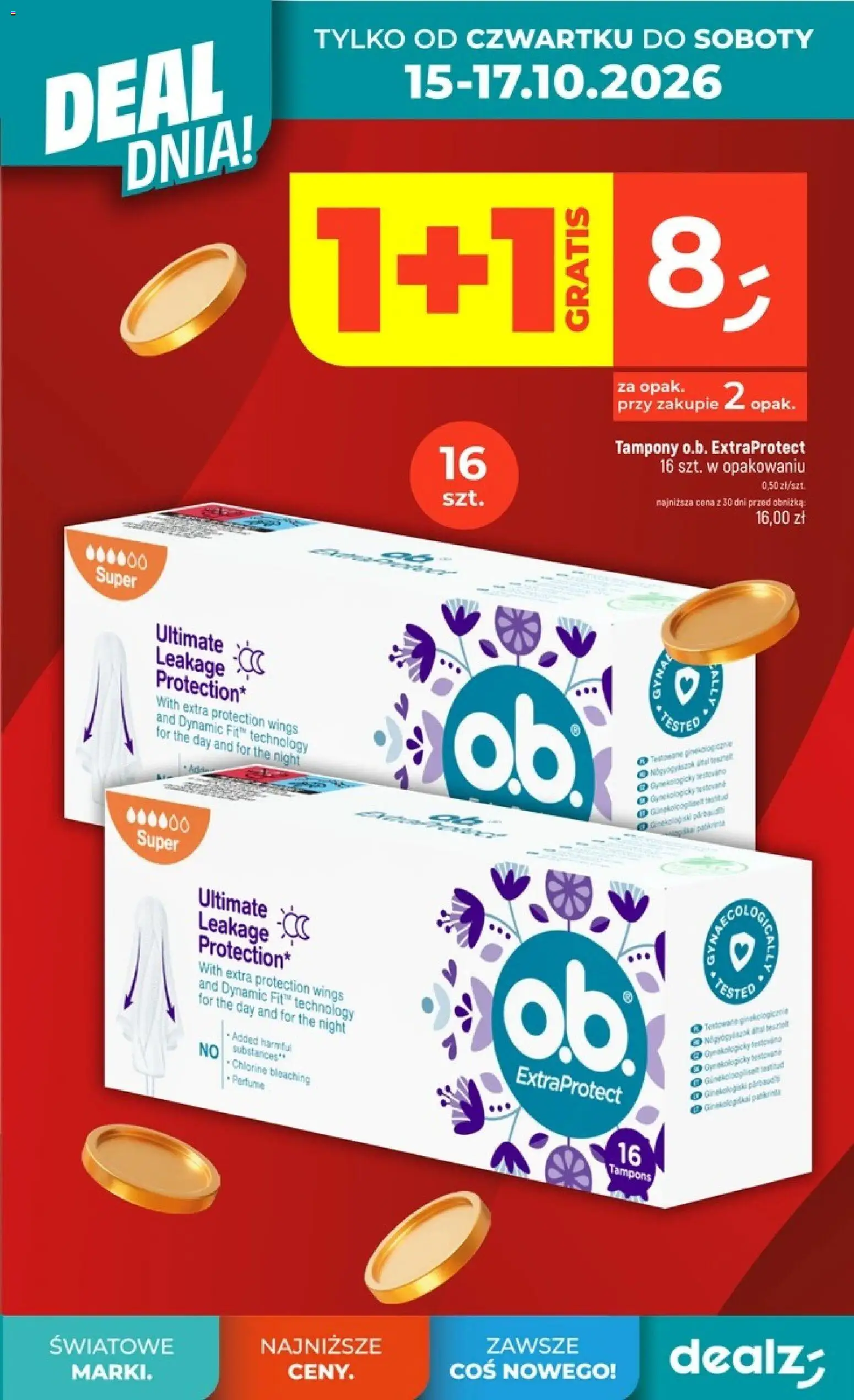 Dealz gazetka od 15.10.2026 | Strona: 5 | Produkty: Tampony