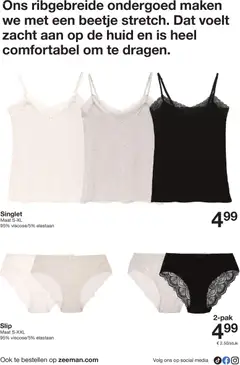 Zeeman folder - Voorbeeld van een folder van Zeeman, geldig van 13.06.2026 | Pagina: 16 | Producten: Slip, Ondergoed