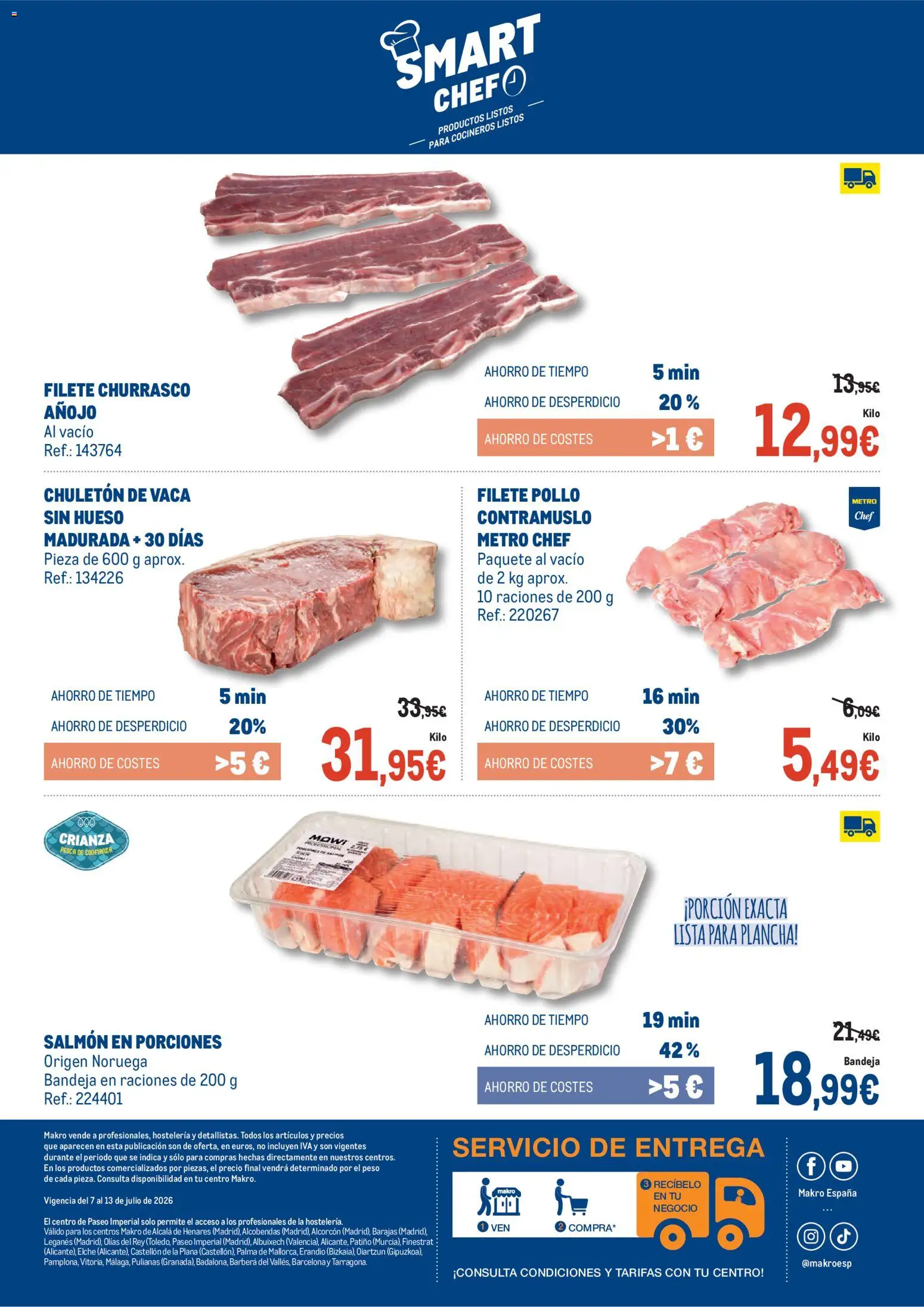 Makro Fresco Península │ válido desde el 07/07/2026 | Página: 6 | Productos: Peso, Plancha, Filete, Bandeja
