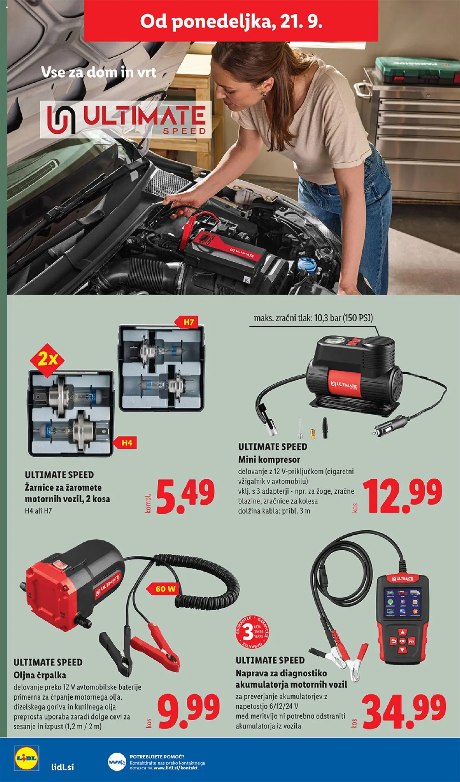 Novi Lidl katalog ponudbe – veljaven od 17.09.2026 | Stran: 54 | Izdelki: Med, Črpalka, Baterije, Žarnice