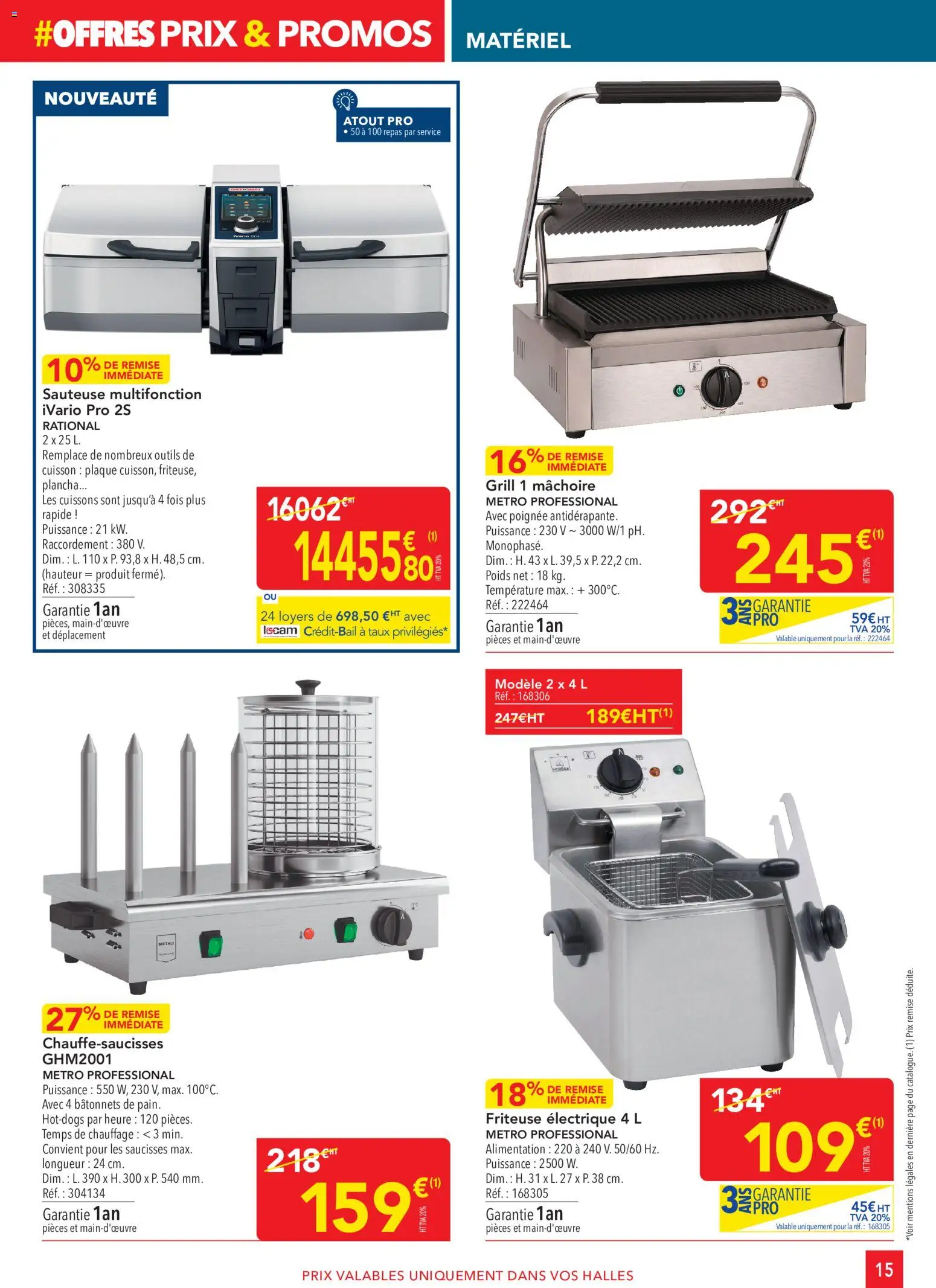 {H1} | Page: 15 | Produits: Friteuse électrique, Plancha, Grill, Friteuse