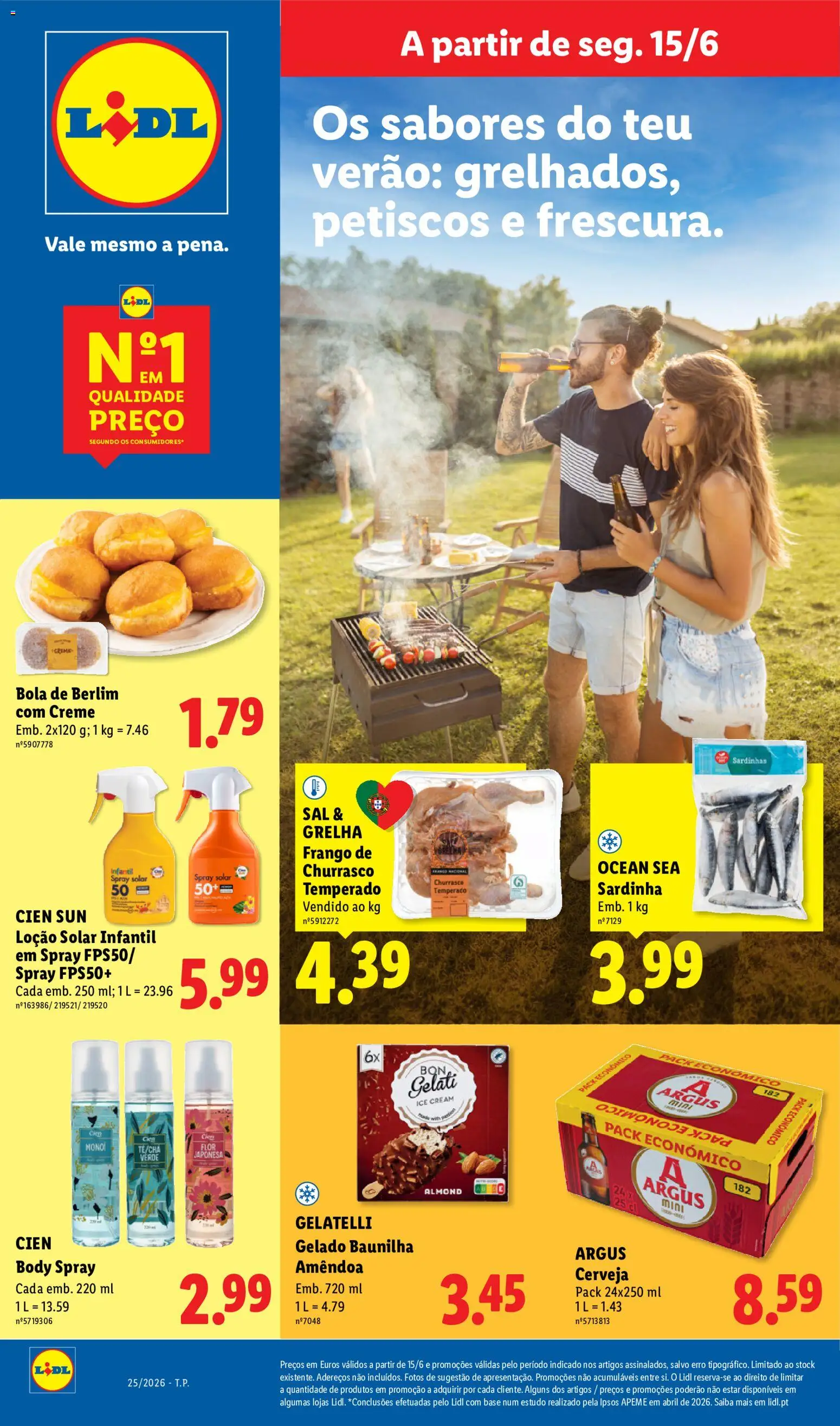 Lidl Folheto Especial │ válido de 15/06/2026 | Página: 3 | Produtos: Baunilha, Frango, Gelado, Cerveja