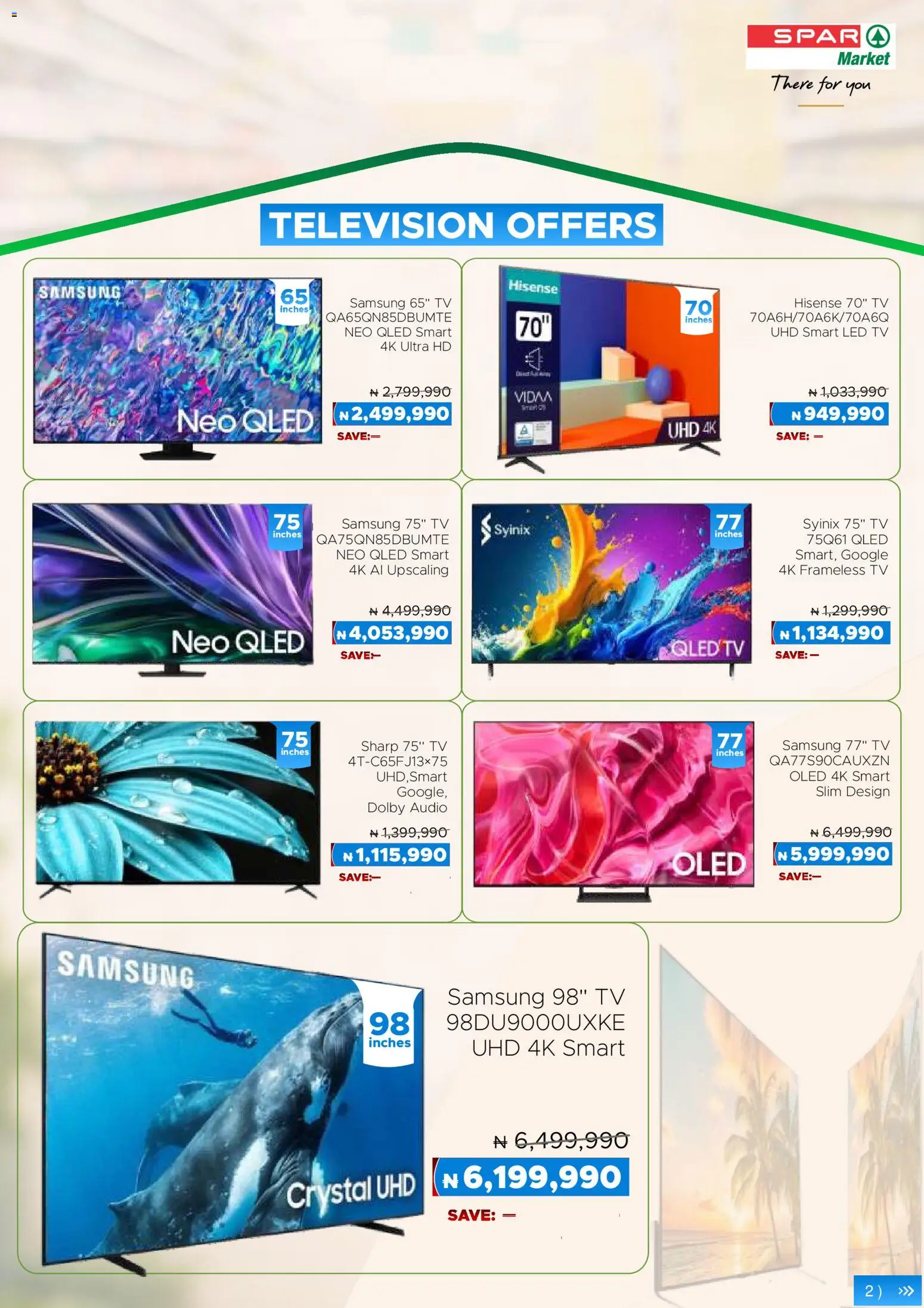 Spar - Premium Catalogue valid from 01/07/2026 | Page: 9 | Products: Television, Tv, Audio