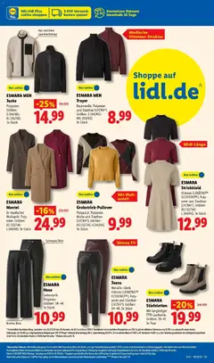 ESMARA MEN Jacke, Polyester. Größen: S (44/46) - XL (56/58). Je Stück ab 14.09.2026 gültig | Seite: 31 | Produkte: Bad, Jacke, Mantel, Telefon