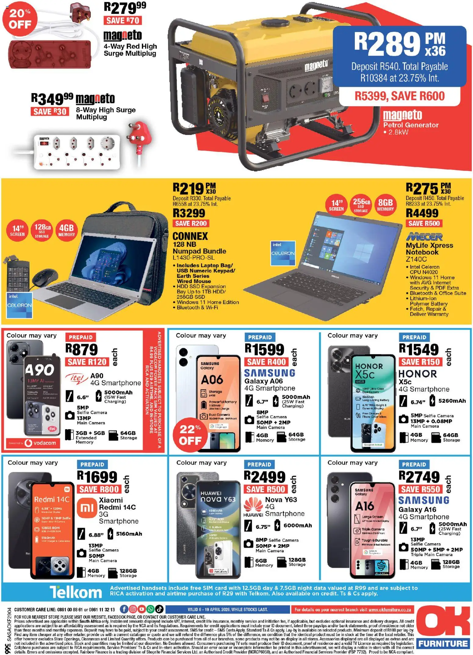 New OK Furniture catalogue – valid from 06.04.2026 | Page: 12 | Products: Mouse, Camera, Battery, Stock