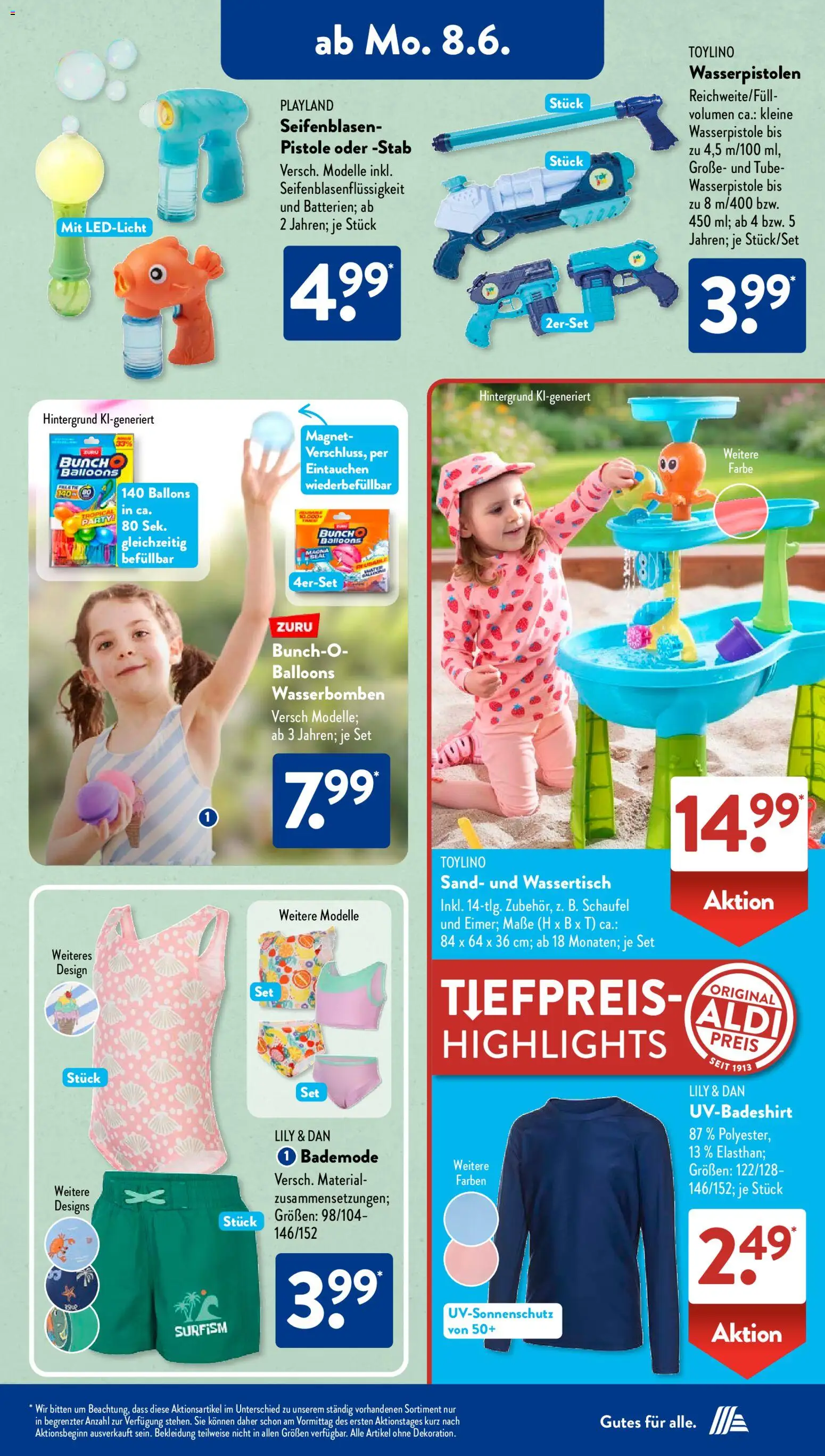 Aldi Süd Prospekt – gültig ab 08.06.2026 | Seite: 4 | Produkte: Bekleidung