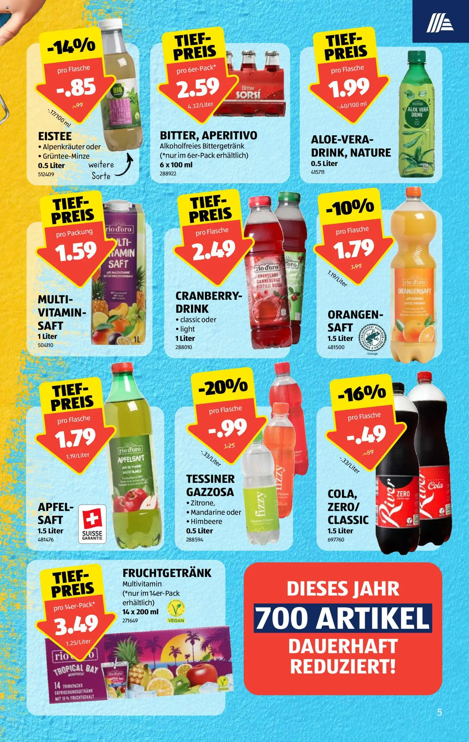 Aldi aktionen – gültig ab 09.07.2026 | Seite: 5 | Produkte: Orangensaft, Äpfel, Zitrone, Apple