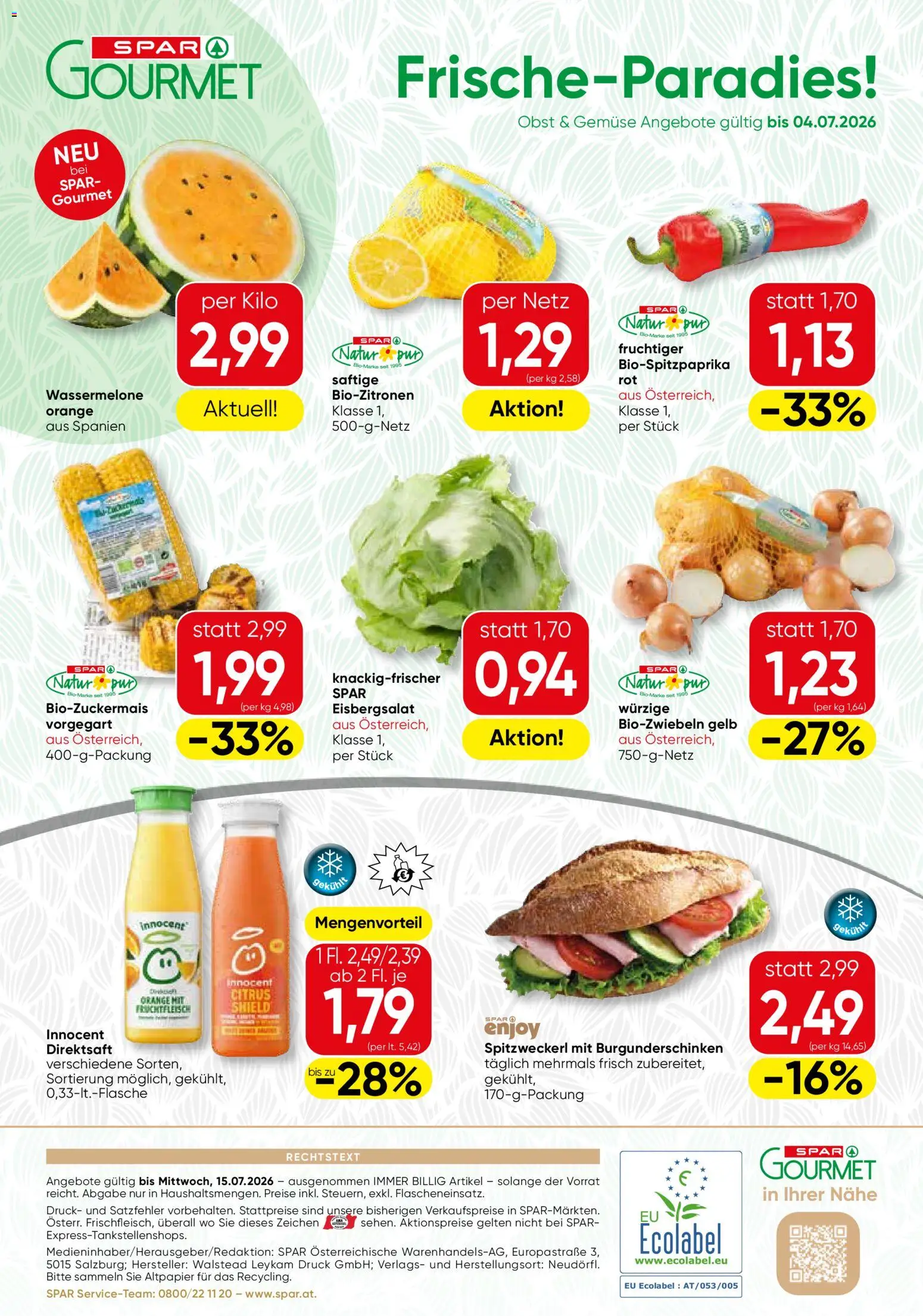 SPAR Gourmet Flugblatt gültig ab 01.07.2026 | Seite: 12