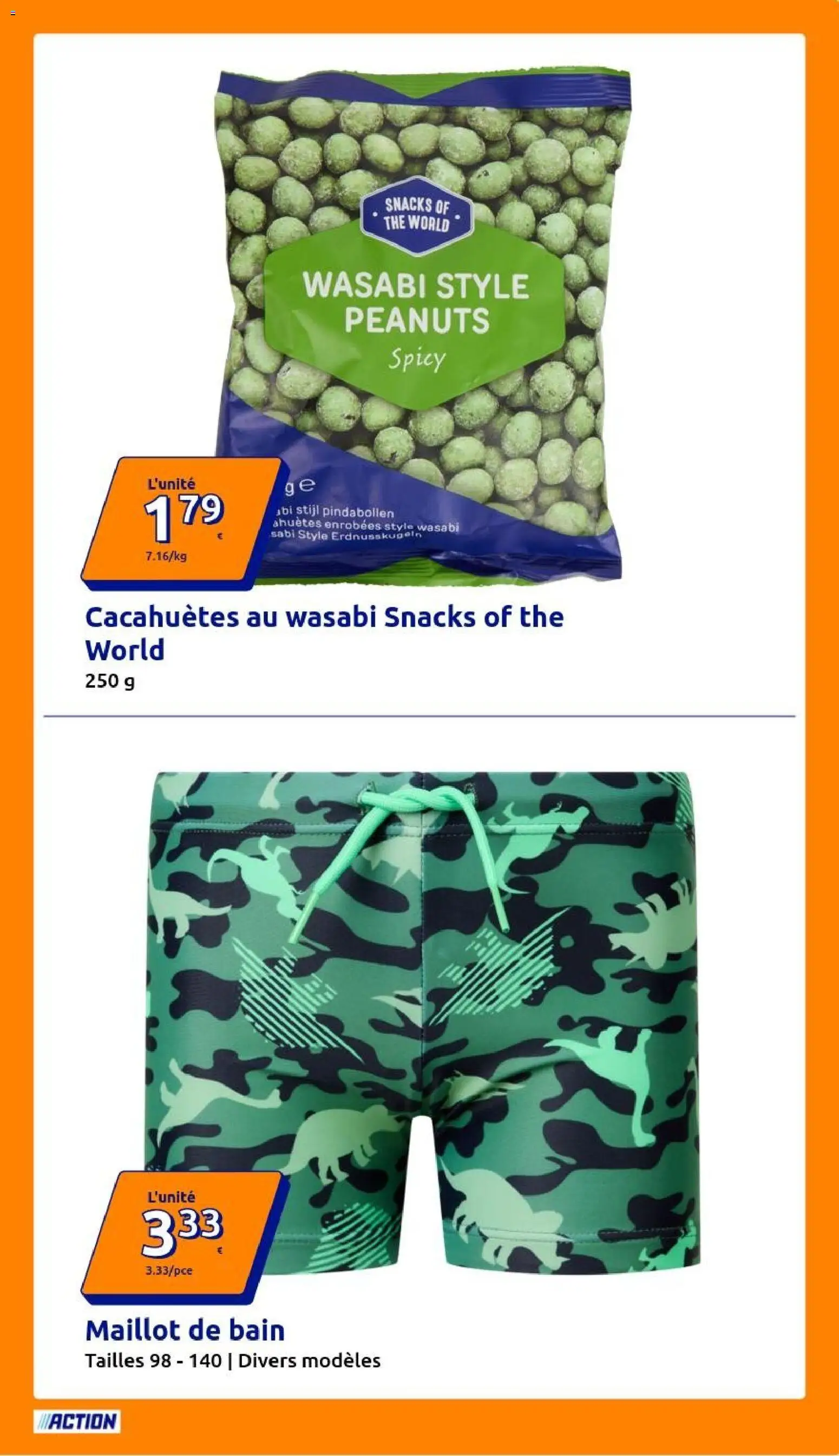 {H1} | Page: 27 | Produits: Wasabi, Cacahuètes, Maillot de bain, Thé