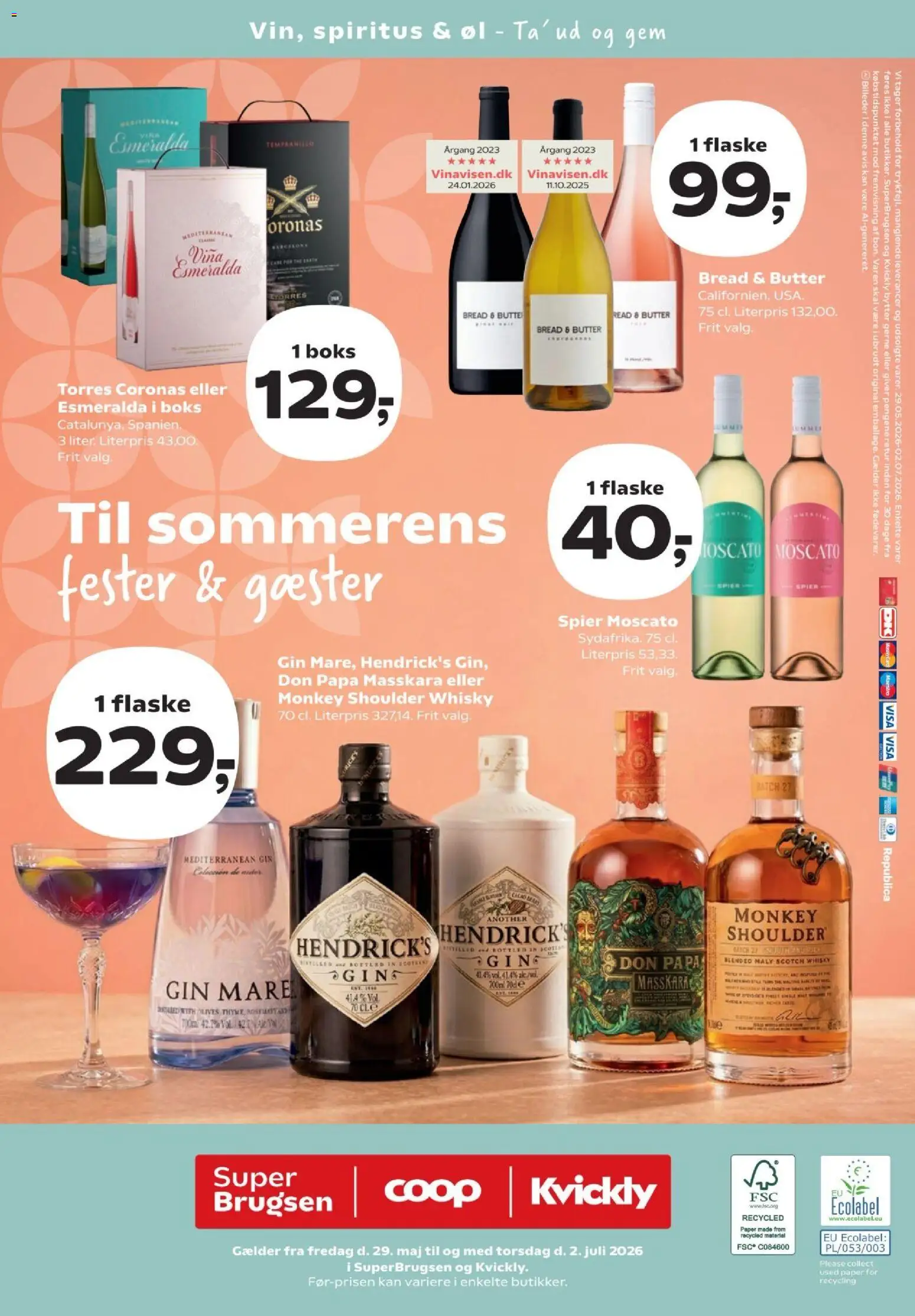 Super Brugsen tilbudsavis – gyldig fra 29.05.2026 | Side: 16 | Produkter: Boks, Øl, Gin, Whisky