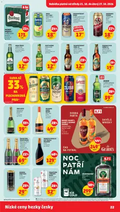 Náhled letáku WHISKY GRANT'S,, GRANT'S SUMMER, ORANGE, různé druhy,, 40/35 % alk., 0,7 l od 21.10.2026 | Strana: 22