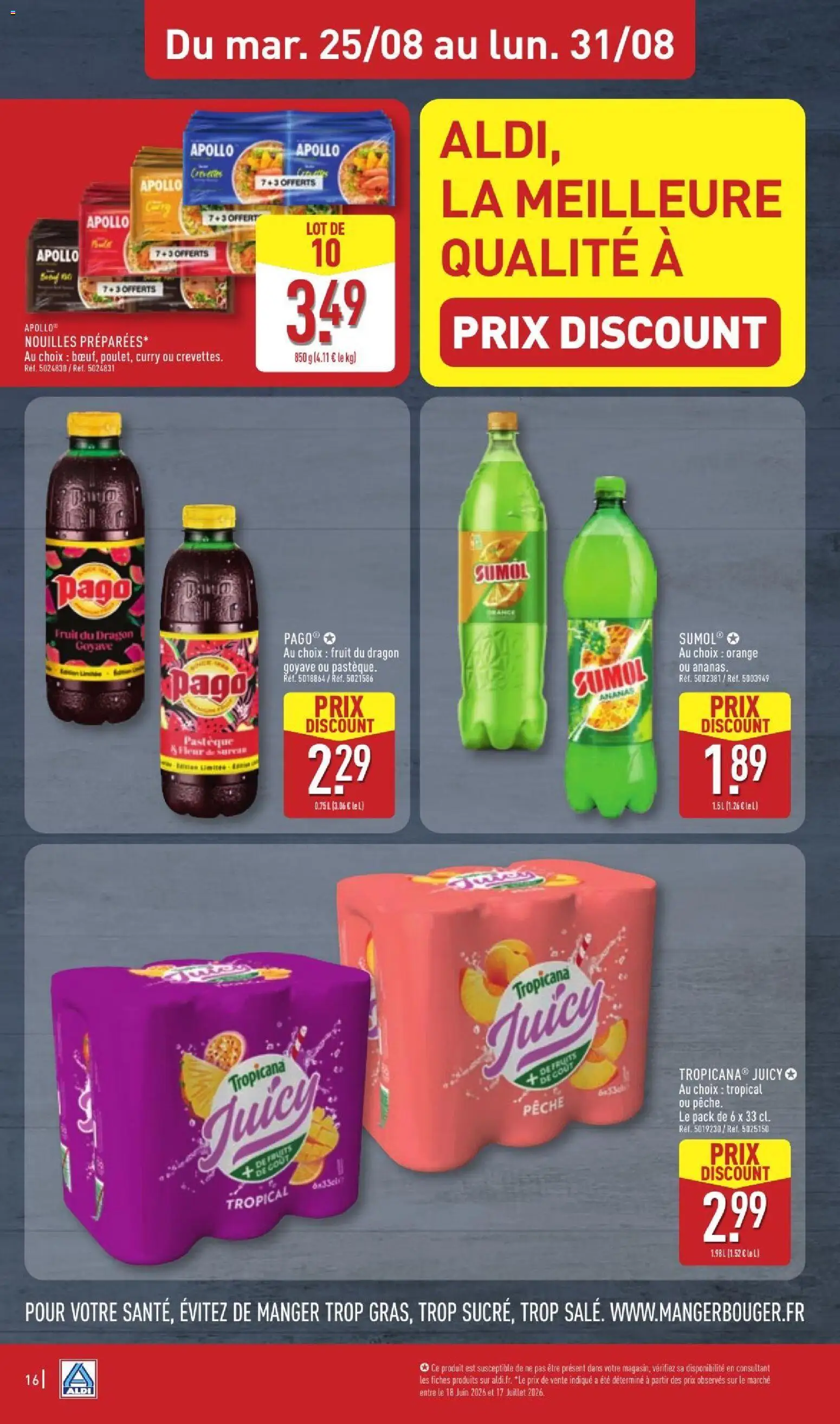{H1} | Page: 18 | Produits: Goyave, Orange, Fruits, Nouilles