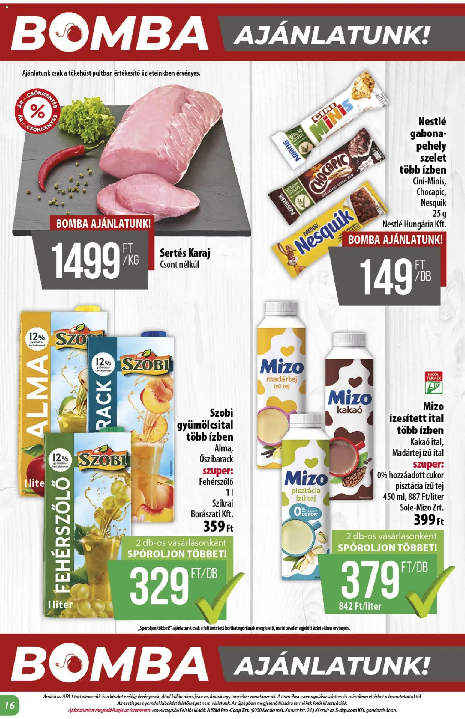 COOP akciós ujság - amely érvényes a következő dátumtól: 14.05.2026 | Oldal: 16