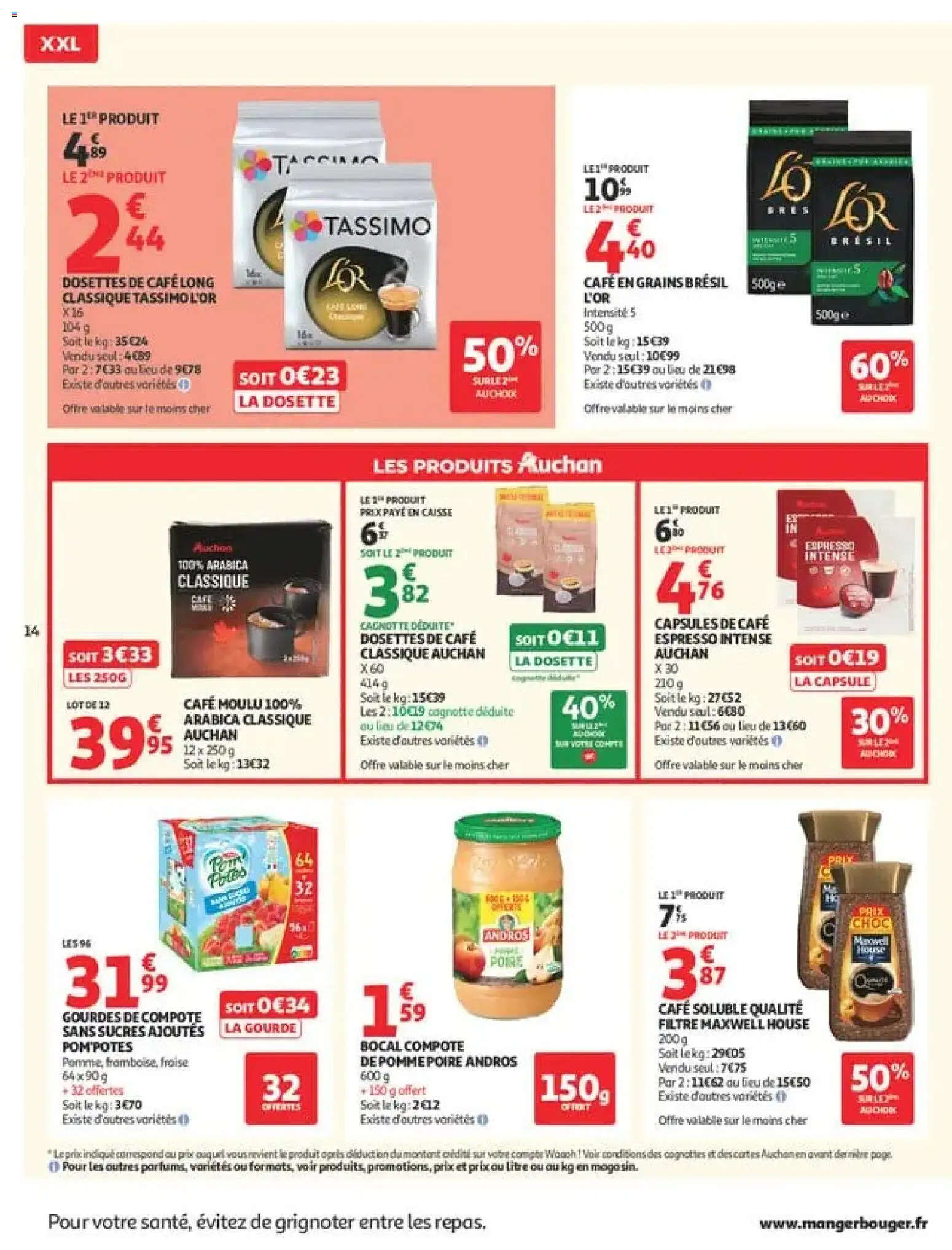 {H1} | Page: 14 | Produits: Tassimo, Capsules de cafe espresso, Café moulu, Café
