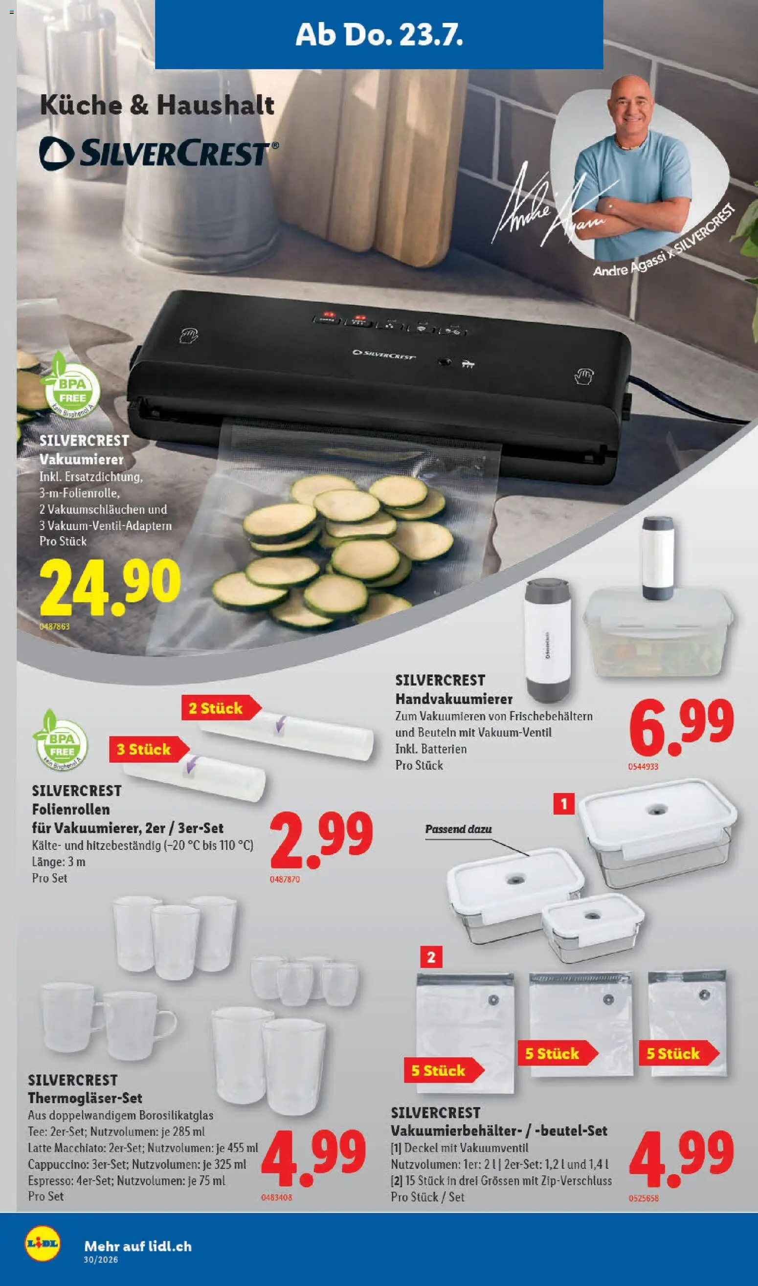 Lidl aktionen – gültig ab 23.07.2026 | Seite: 22 | Produkte: Deckel, Tee, Cappuccino