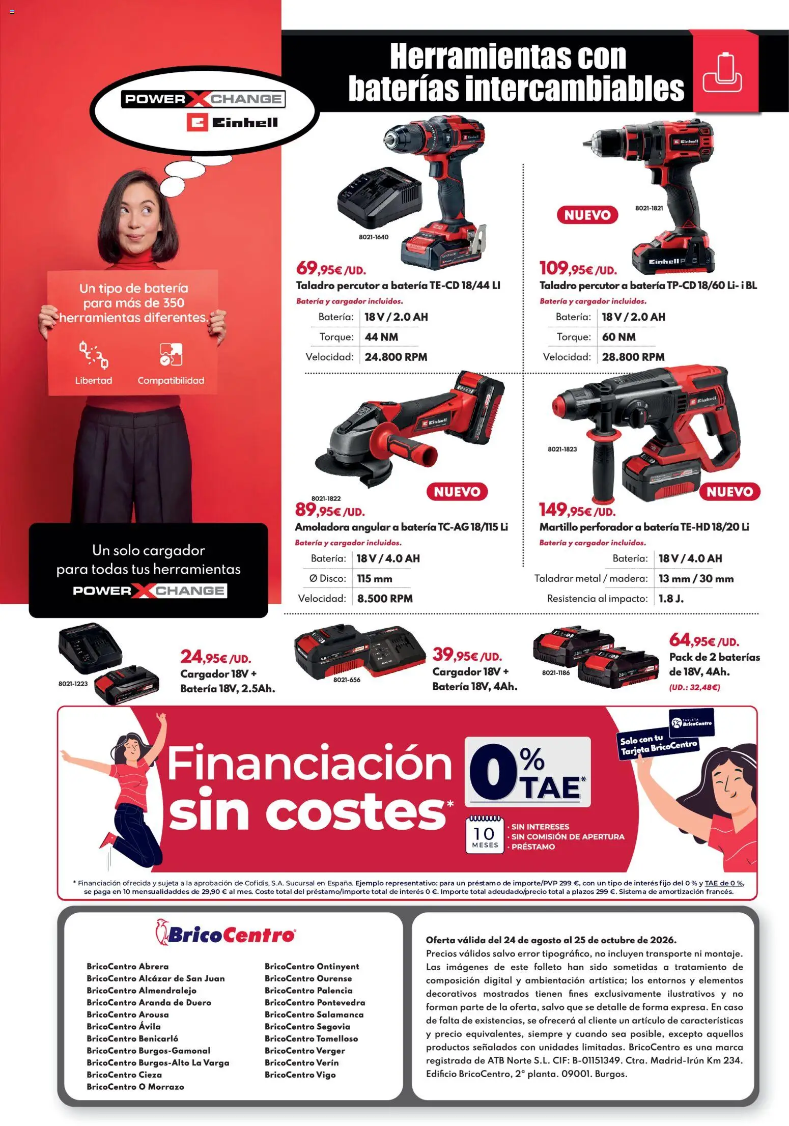 BricoCentro - Folleto Vuelta al Cole │ válido desde el 24/08/2026 | Página: 20 | Productos: Taladro percutor, Herramientas, Disco, Batería