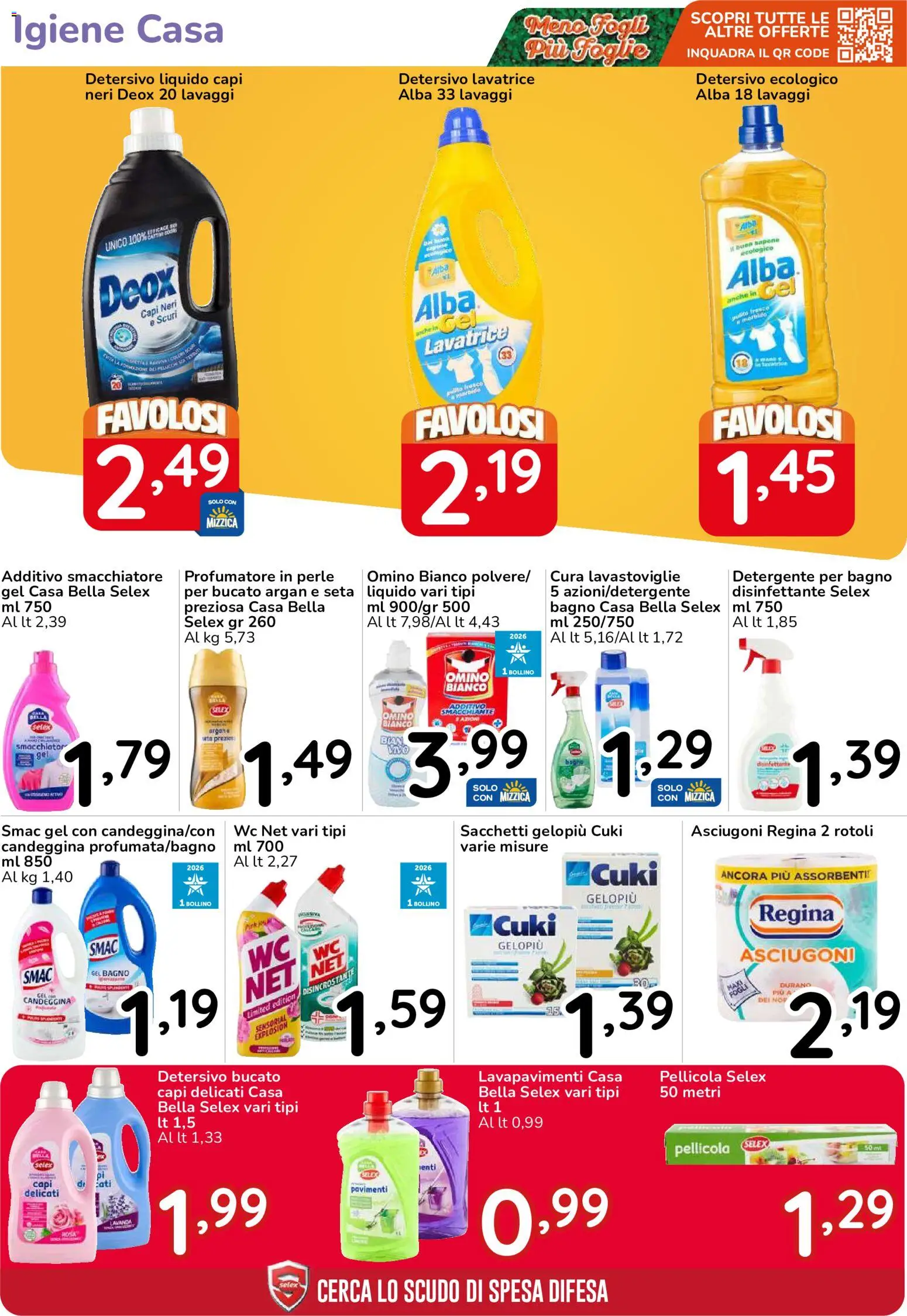 Volantino Famila del 30/09/2026 | Pagina: 39 | Prodotti: Smacchiatore, Assorbenti, WC, Bagno