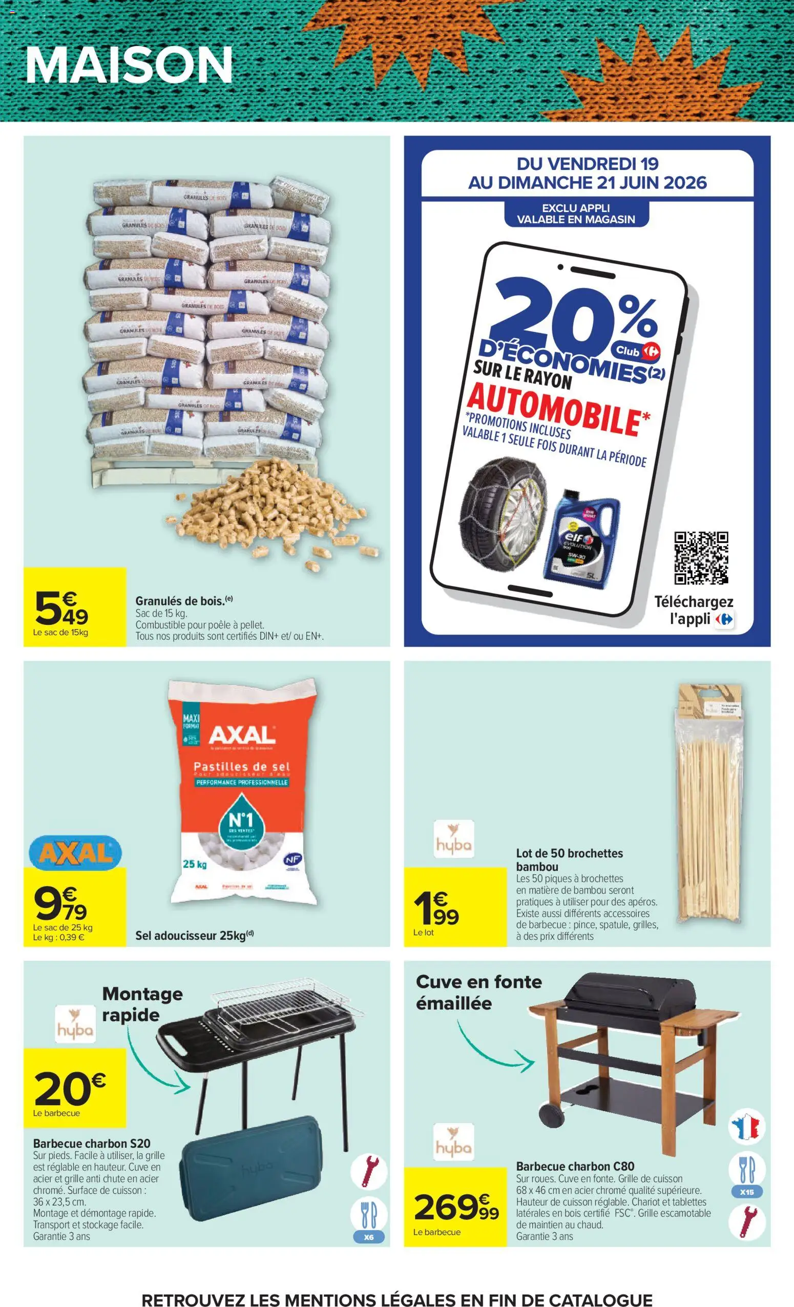 {H1} | Page: 73 | Produits: Barbecue, Poêle, Combustible, Granules de bois