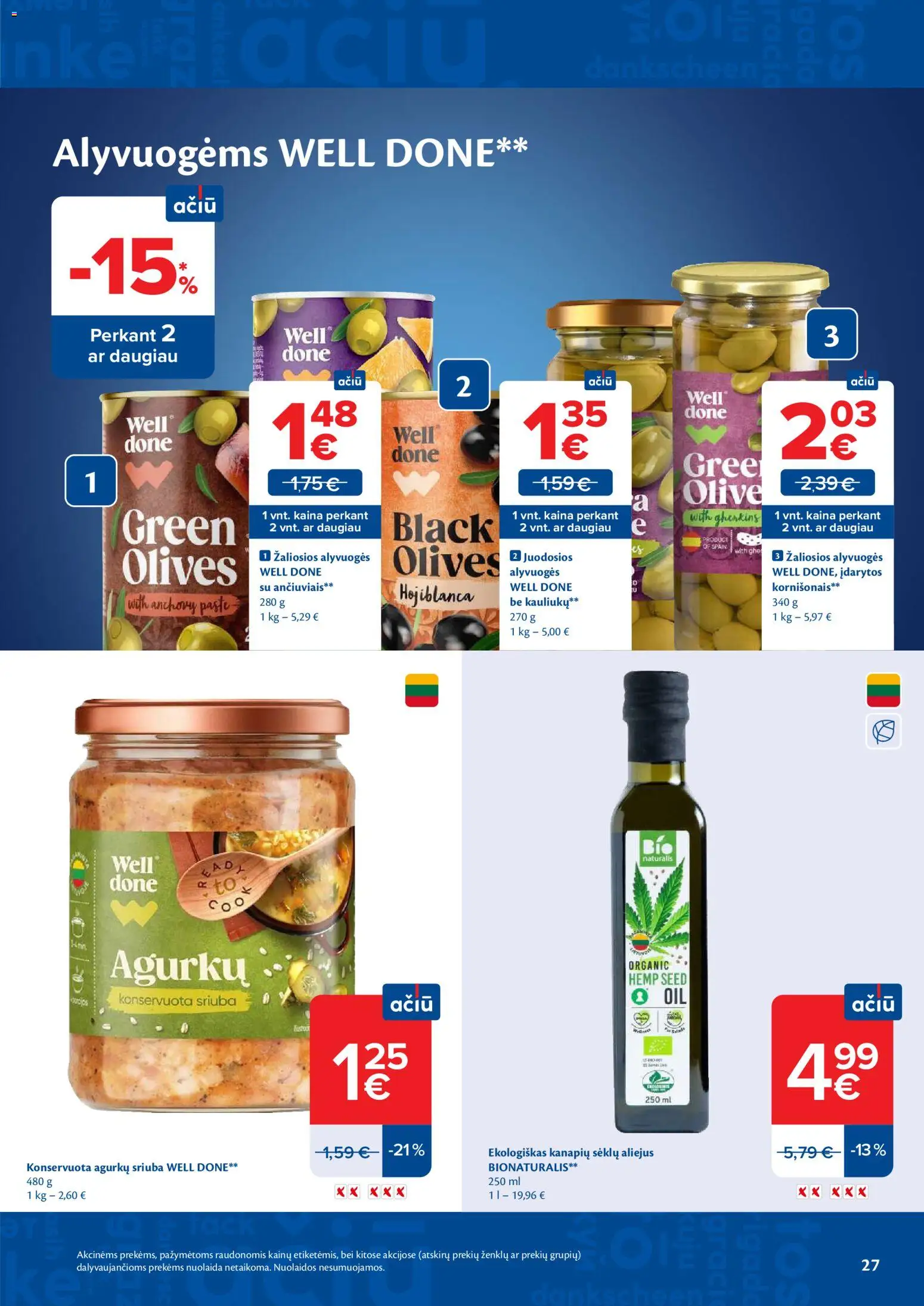 MAXIMA akcijos nuo 02.06.2026 | Puslapis: 27 | Prekių: Aliejus