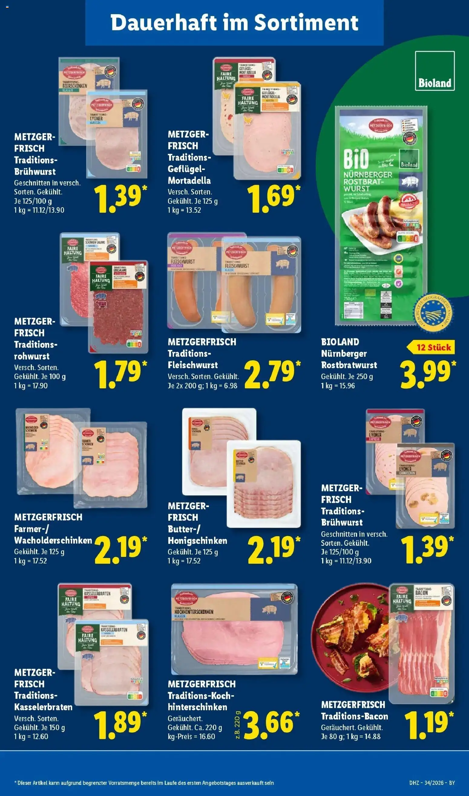 Lidl Prospekt Pocking – gültig ab 17.08.2026 | Seite: 23 | Produkte: Wurst