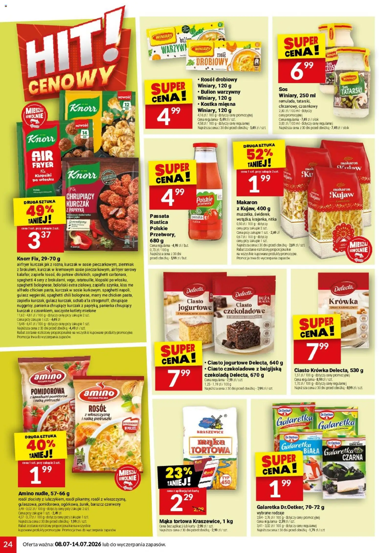 Twój Market gazetka od 08.07.2026 | Strona: 24 | Produkty: Kurczak, Ciasto, Papryka, Klopsiki