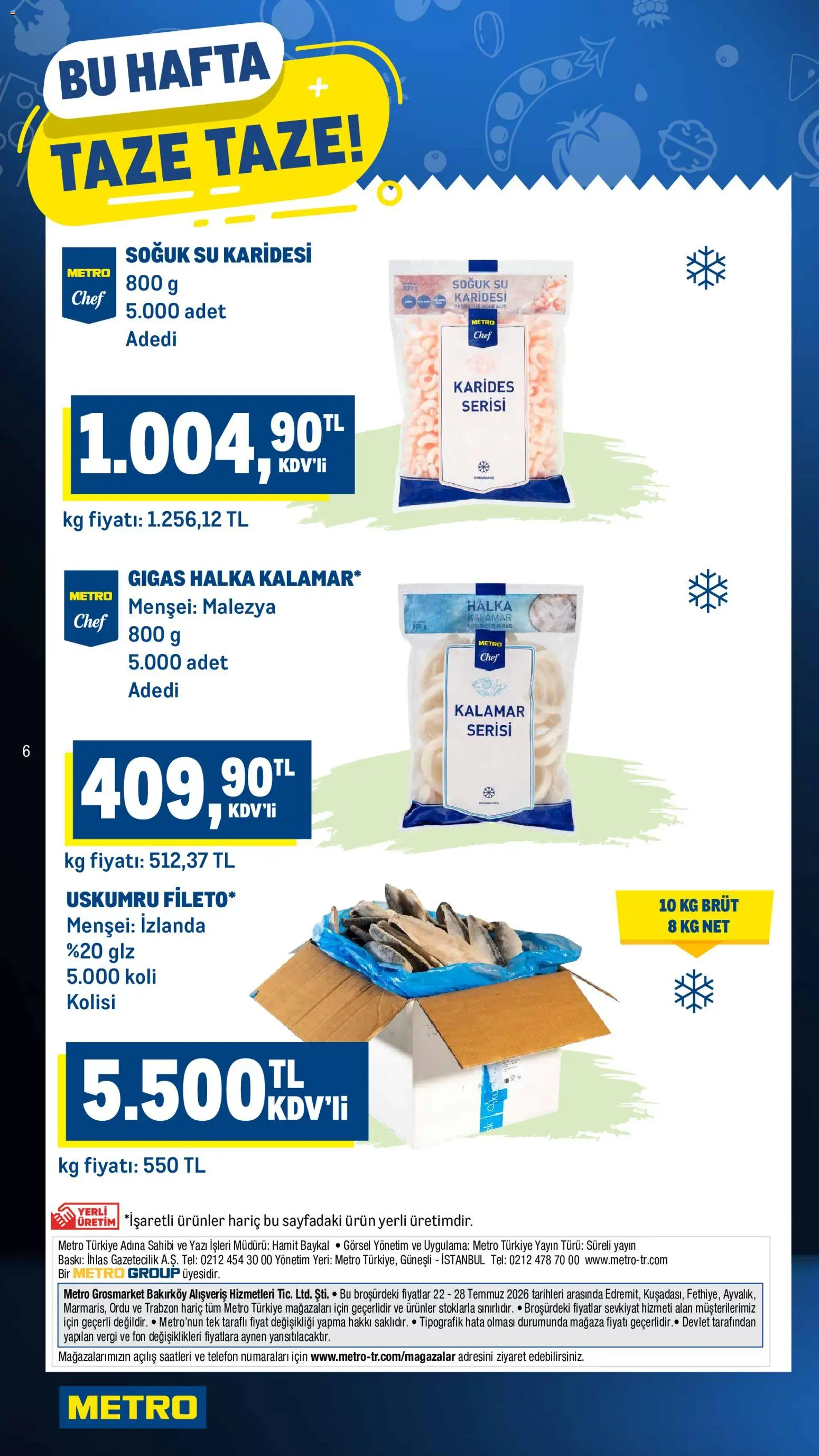 Metro Katalog - 22 Temmuz 2026 tarihinden itibaren geçerlidir | Sayfa: 6