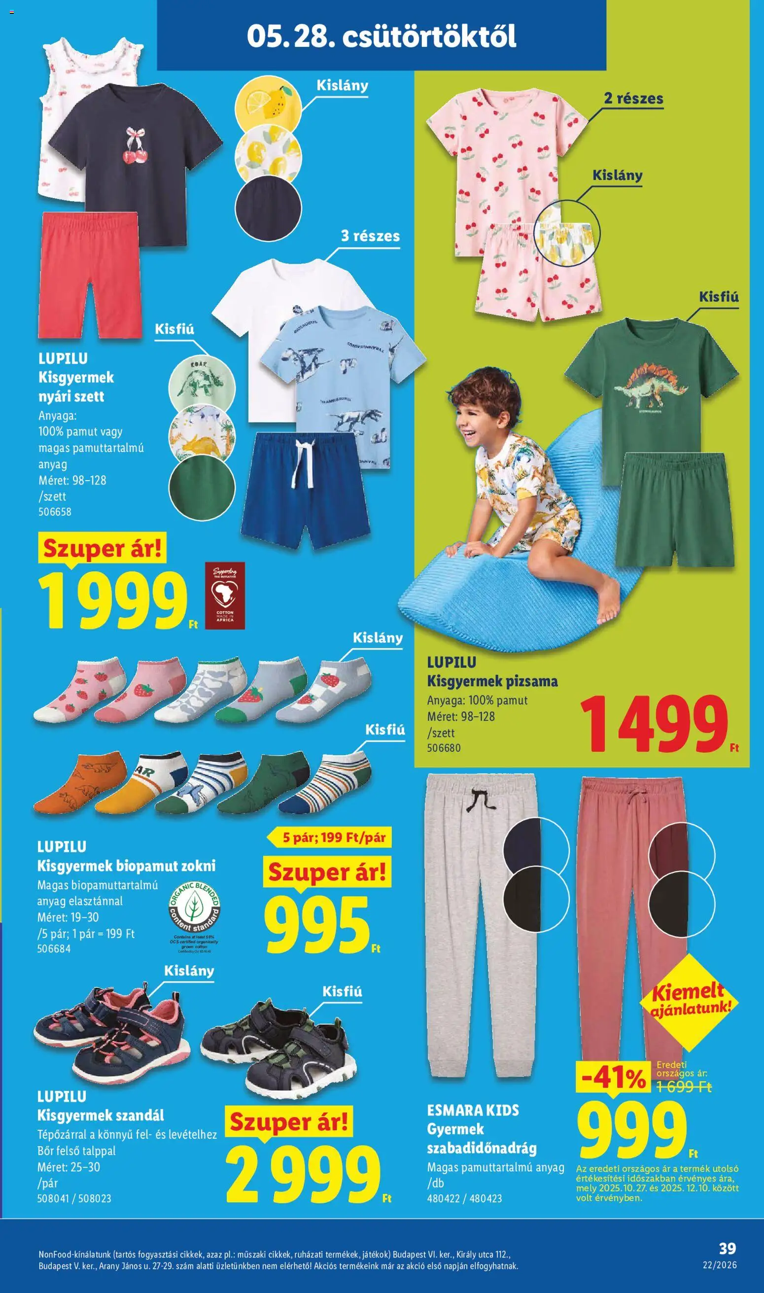 Lidl akciós ujság - amely érvényes a következő dátumtól: 28.05.2026 | Oldal: 39
