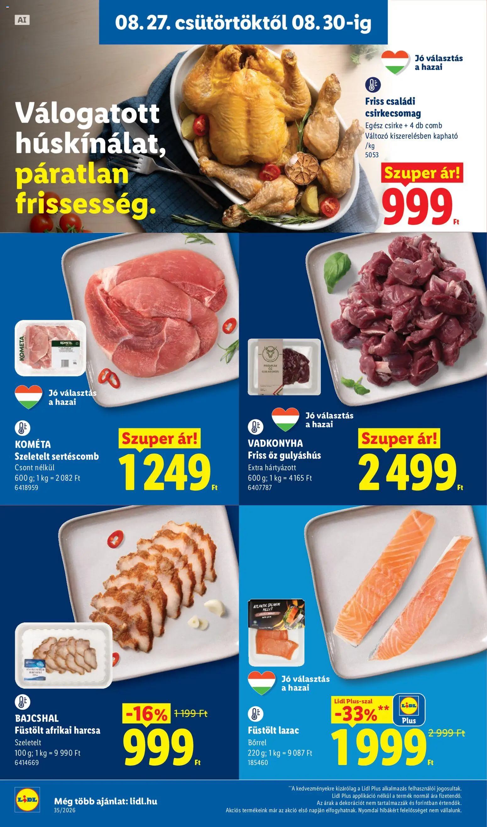 Lidl akciós ujság - amely érvényes a következő dátumtól: 2026.08.27. | Oldal: 6