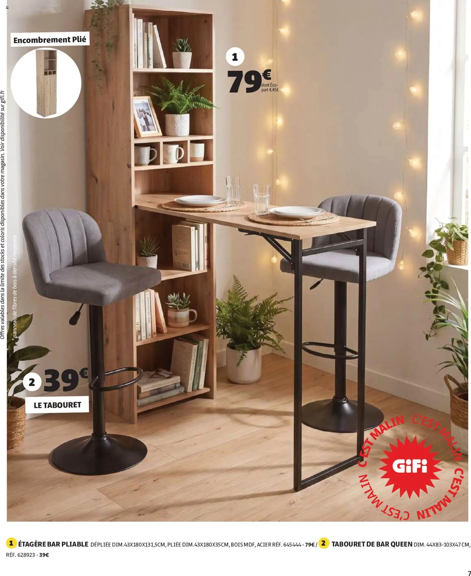 {H1} | Page: 7 | Produits: Le tabouret, Étagère, Tabouret de bar
