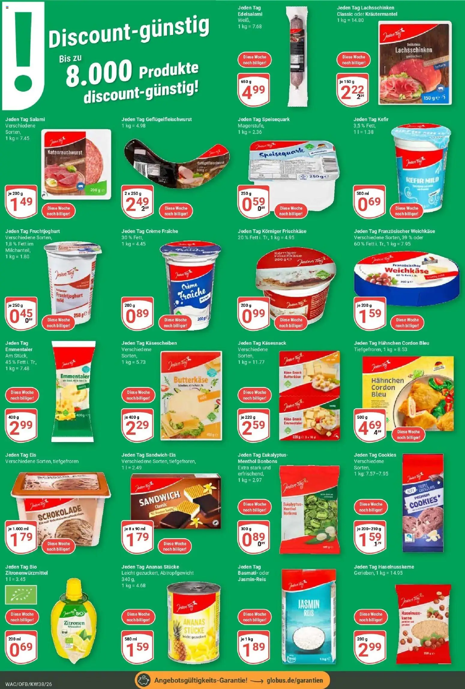 Globus Prospekt Markkleeberg (ab 14.09.2026) » Angebote online | Seite: 19 | Produkte: Ananas, Creme, Speisequark, Frischkase