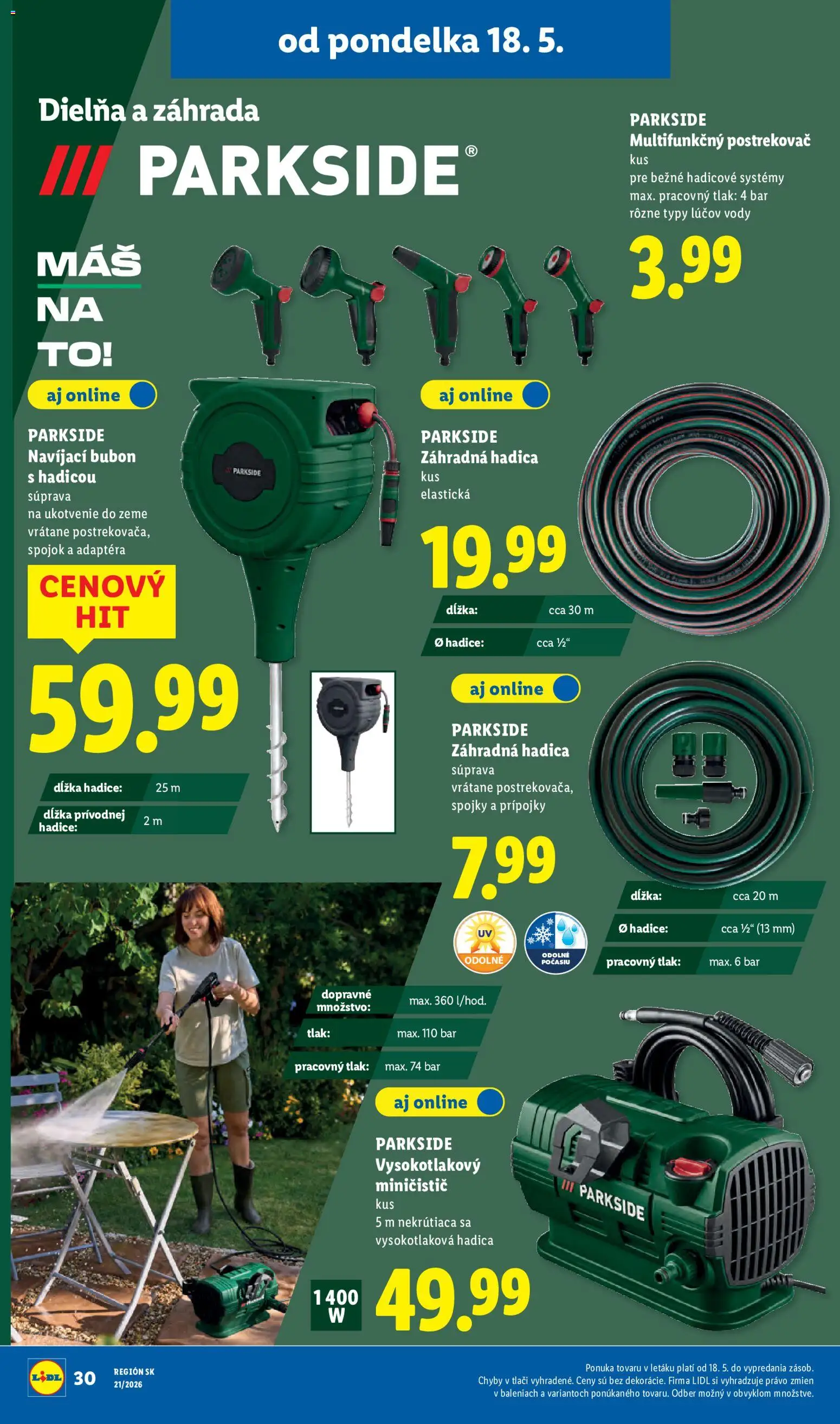 Nové Lidl akcie – leták je platný od 18.05.2026 | Strana: 38 | Produkty: Parkside