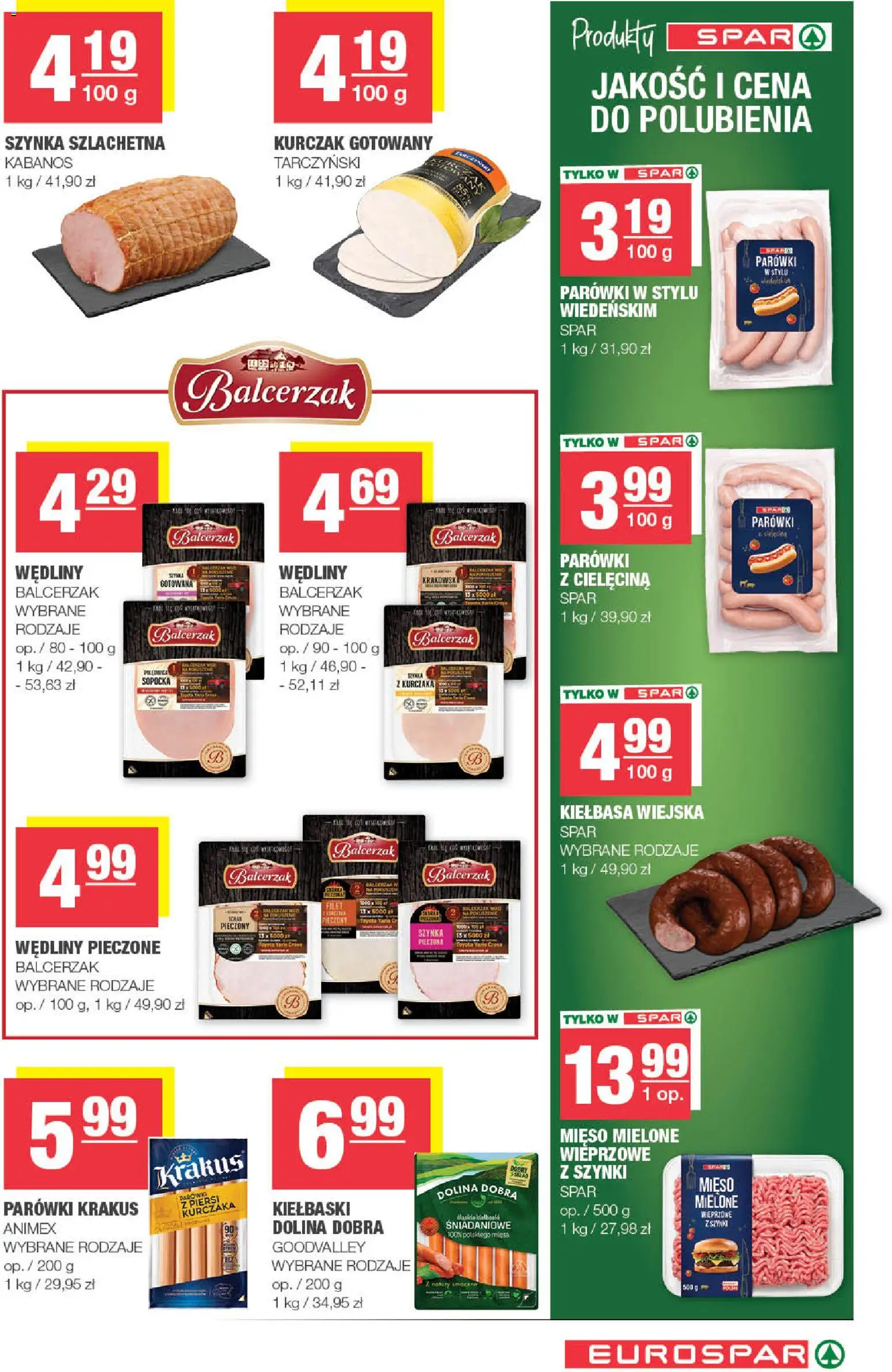 Spar gazetka - Eurospar od 07.10.2026 | Strona: 7 | Produkty: Schab, Piersi, Mięso, Cielęcina