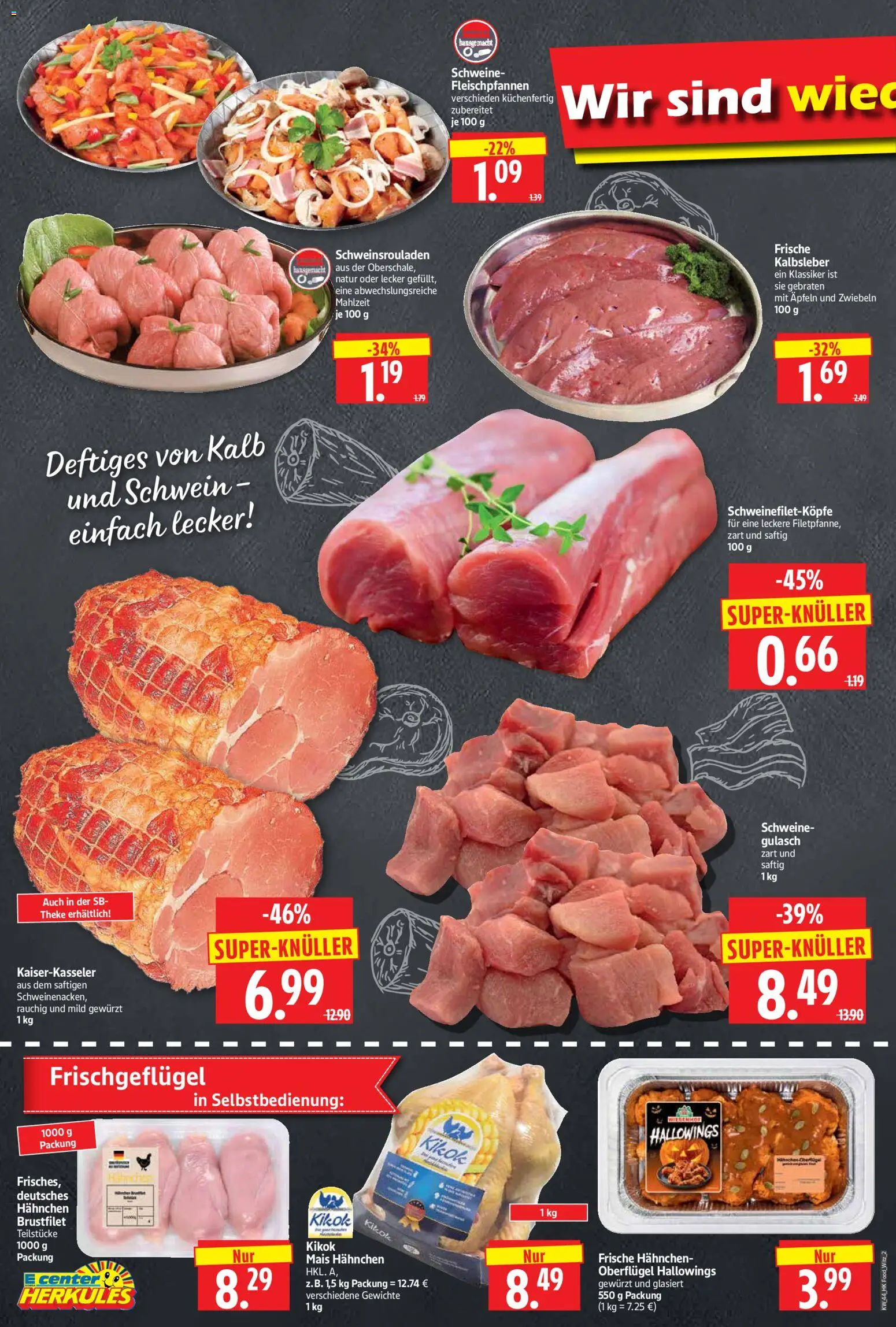 HERKULES Prospekt – gültig ab 26.10.2026 | Seite: 2 | Produkte: Mais, Hahnchen, Theke, Zwiebeln