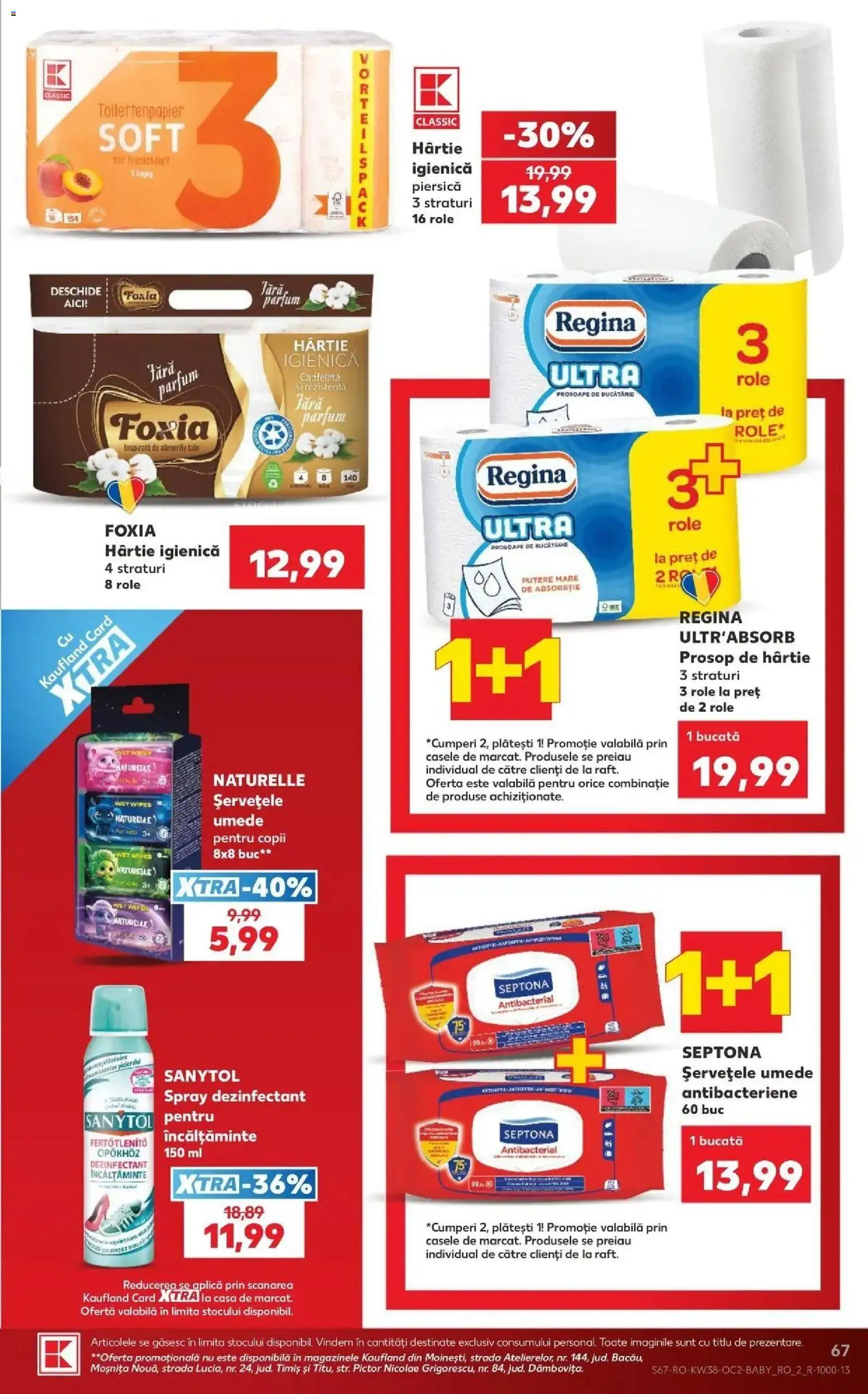 Kaufland Domnesti 16.09.2026 - Revista si Oferta | Pagină: 67 | Produse: Role, Parfum, Incaltaminte, Dezinfectant