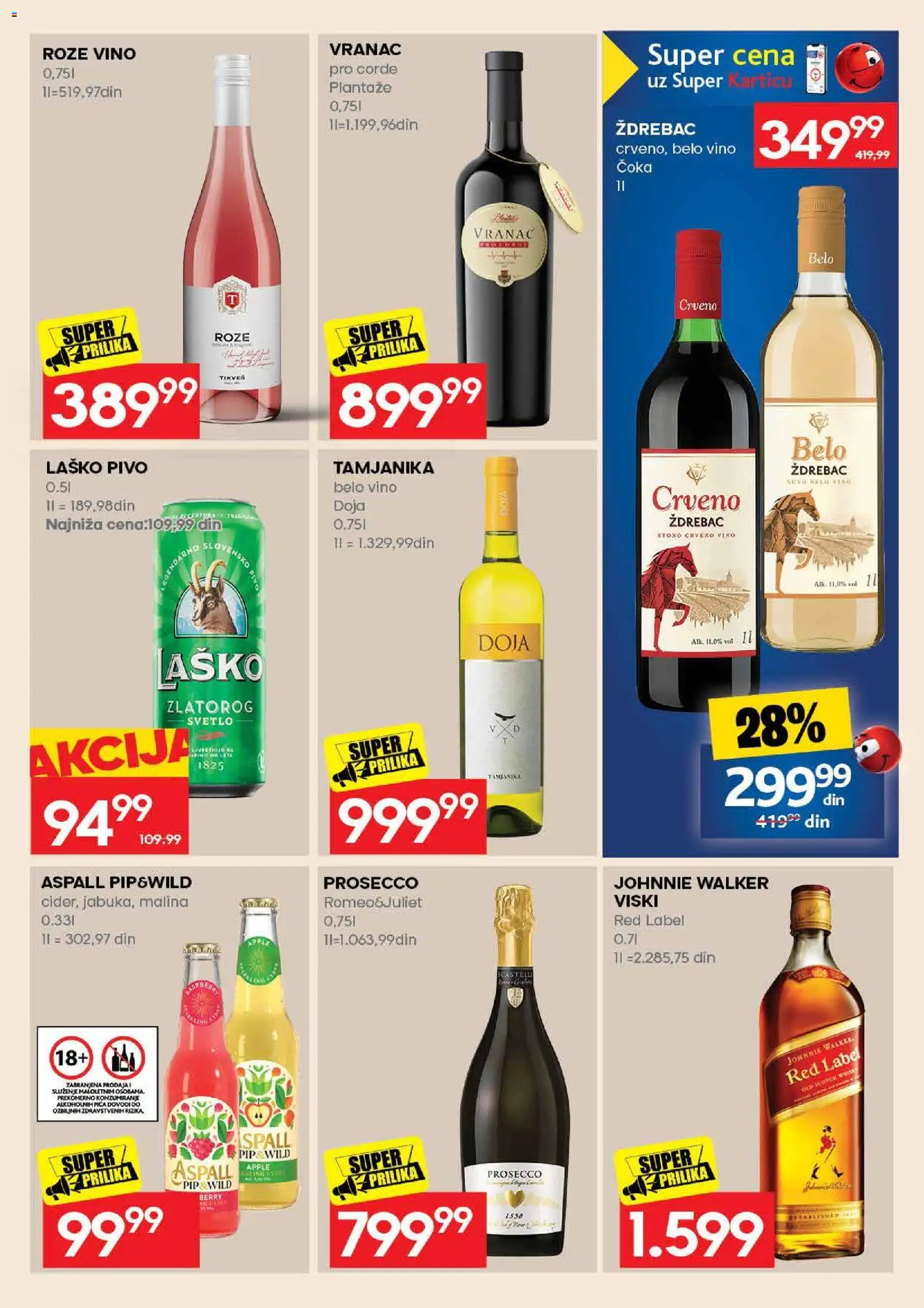 Roda katalog - važi od 17.08.2026 | Strana: 45 | Proizvode: Vranac, Crveno vino, Vino, Pivo