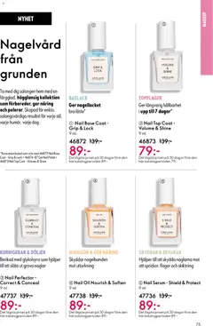 Oriflame erbjudanden 07/26 - Förhandsvisning av reklamblad från butik Oriflame aktuell från 13.05.2026 | Sida: 75 | Produkter: Serum, Baslack