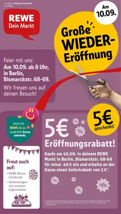 Rewe Prospekt Berlin / Steglitz ab 07.09.2026 gültig