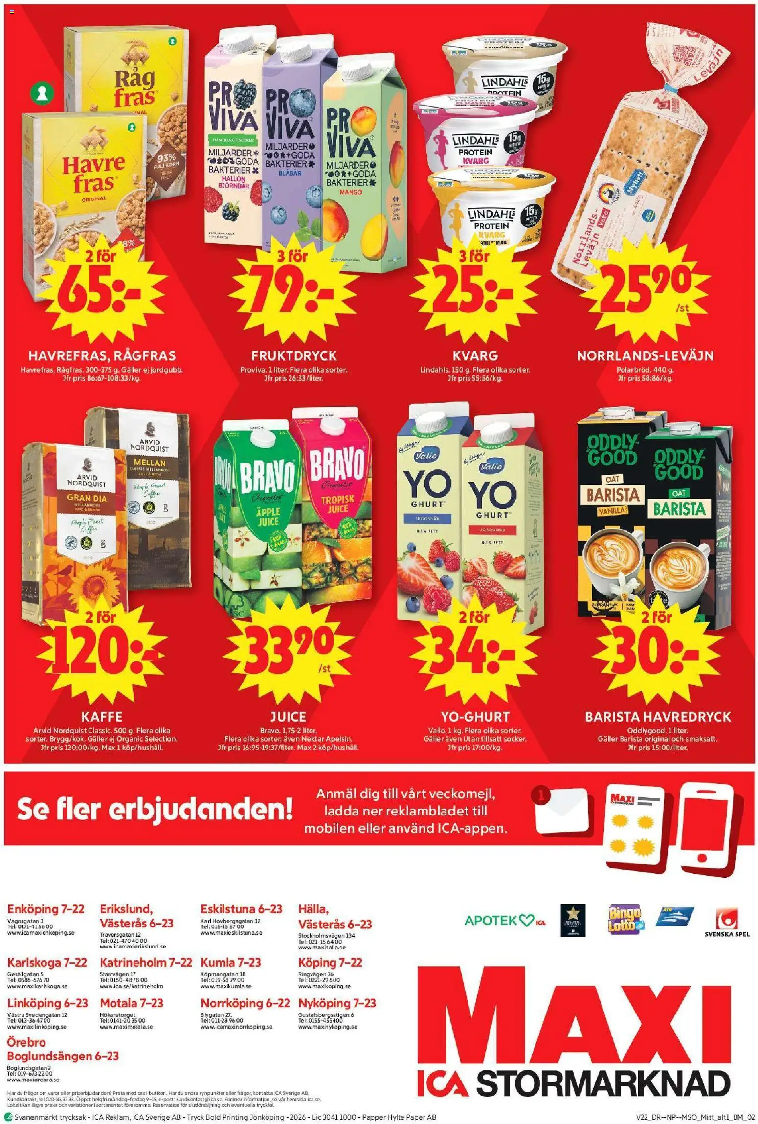ICA Maxi reklamblad aktuell från 25.05.2026 | Sida: 16