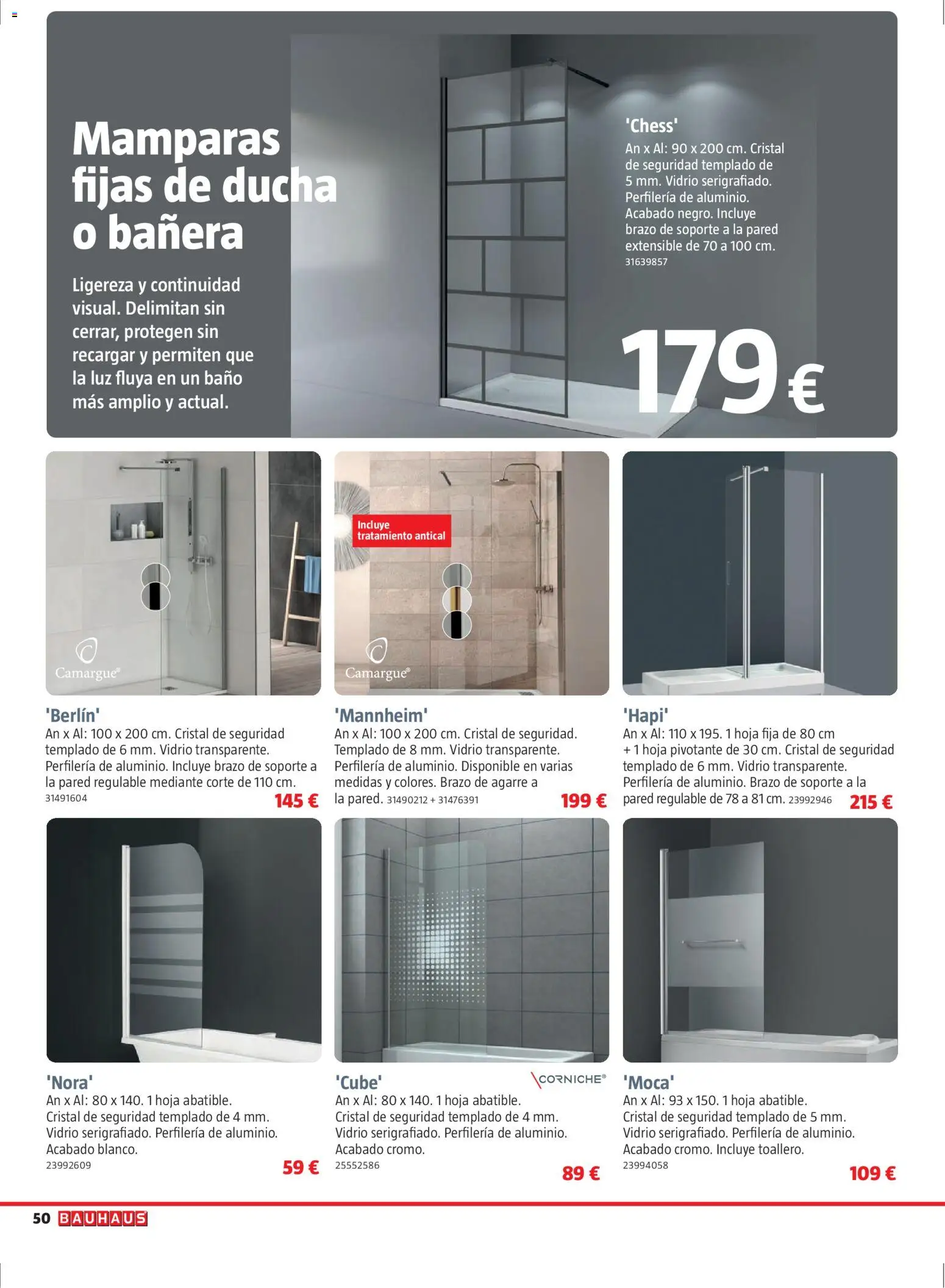 Bauhaus folleto Renueva │ válido desde el 02.03.2026 | Página: 50 | Productos: Baño, Ducha