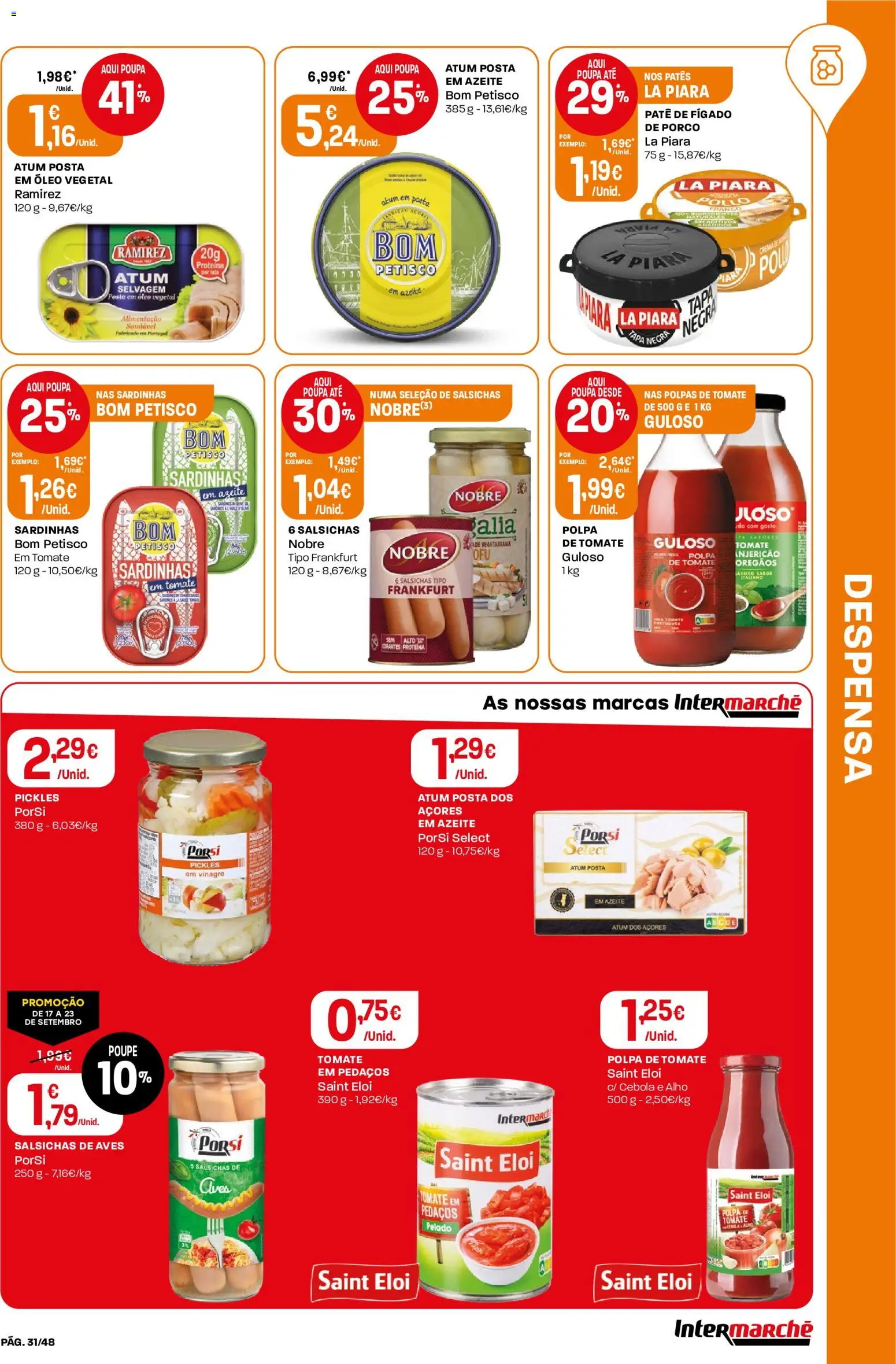 Intermarché folheto │ válido de 17/09/2026 | Página: 31