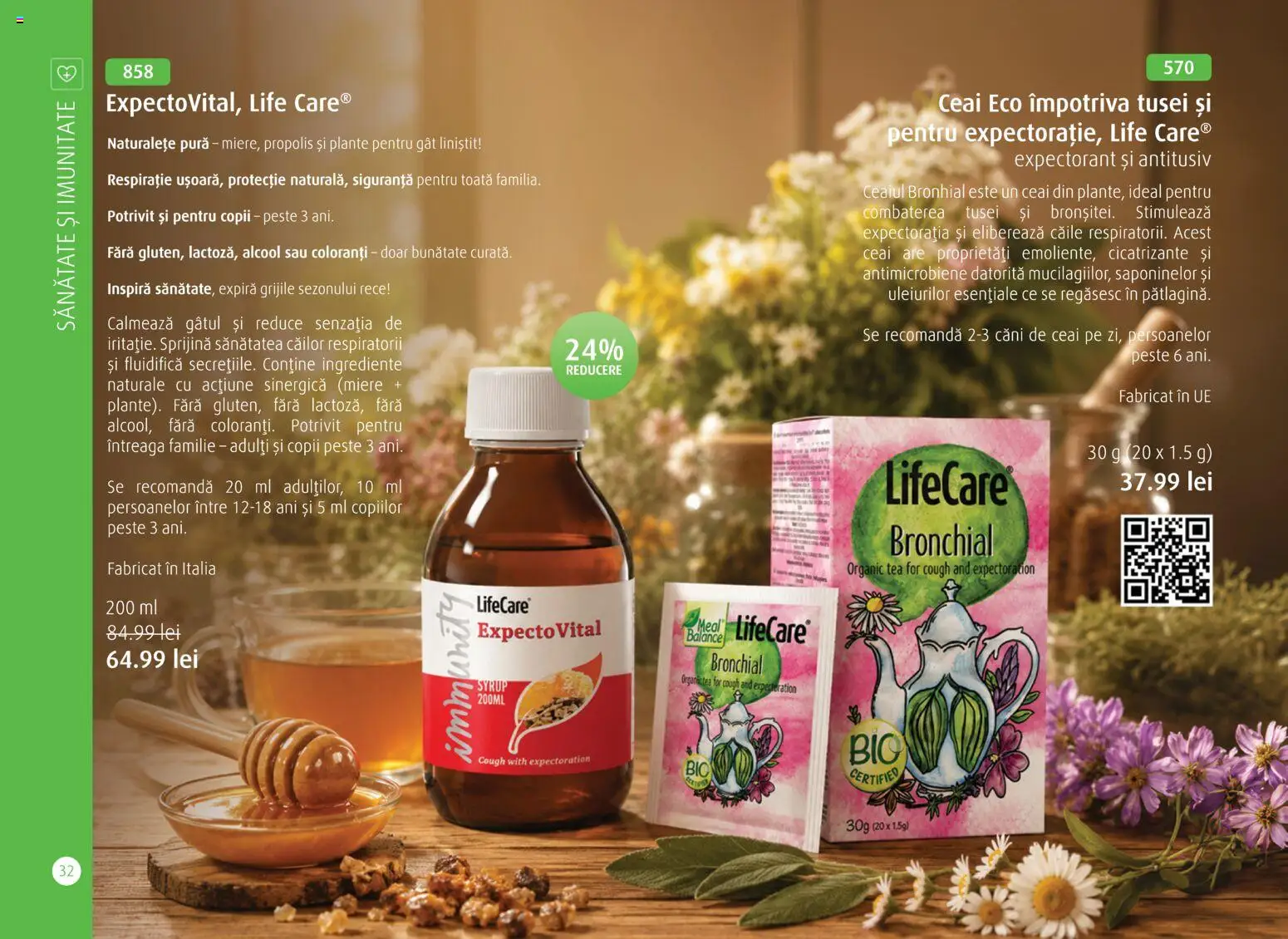 Noul catalog Life Care – valabil de la 01.10.2026 | Pagină: 34 | Produse: Miere, Pește, Propolis, Căni