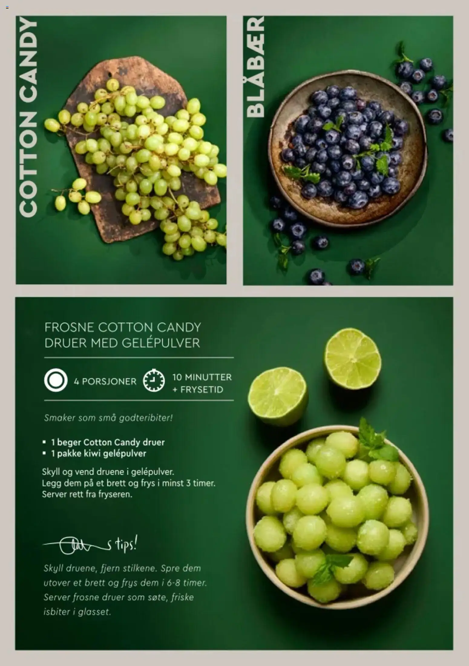 {H1} | Side: 4 | Produkter: Cotton candy druer, Kiwi, Druer, Isbiter