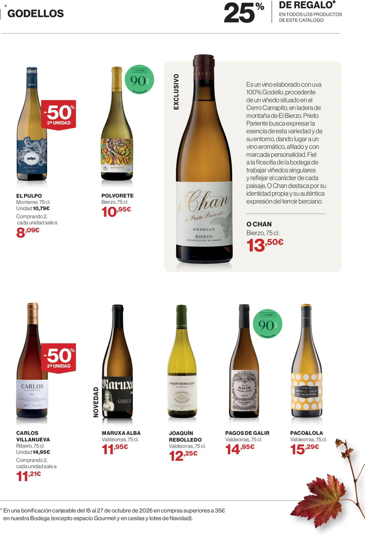 El Corte Inglés Bodega │ válido desde el 01/10/2026 | Página: 19 | Productos: Vino